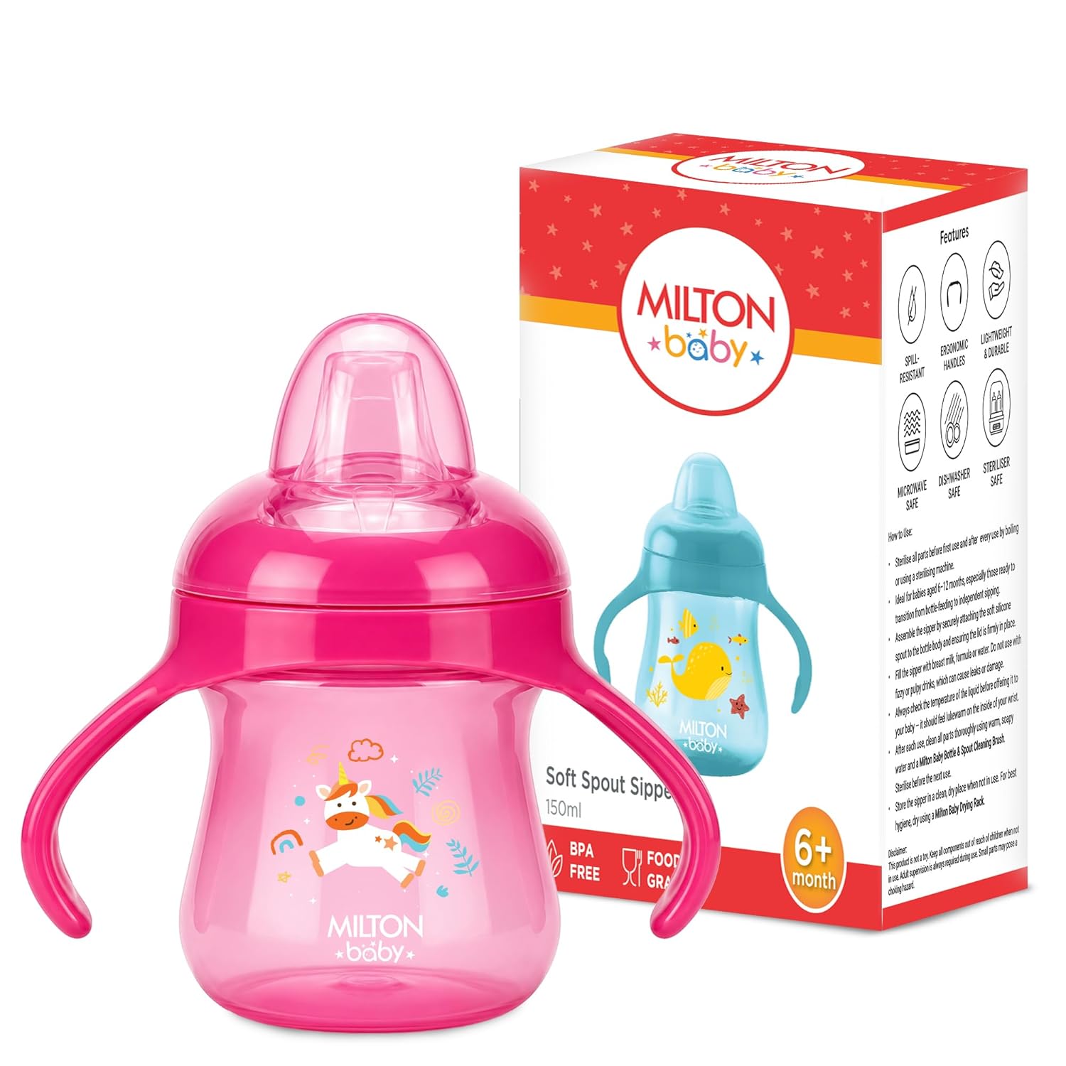 Training Soft Spout Sippy Cup for Baby (Milton)