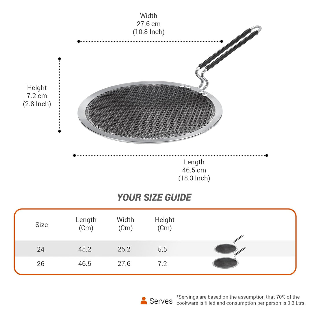Concave Tawa Honeycomb - (Pro Cook By Milton)