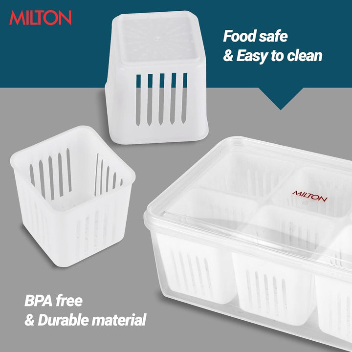 6 Grid Fridge Storage Containers (Milton)