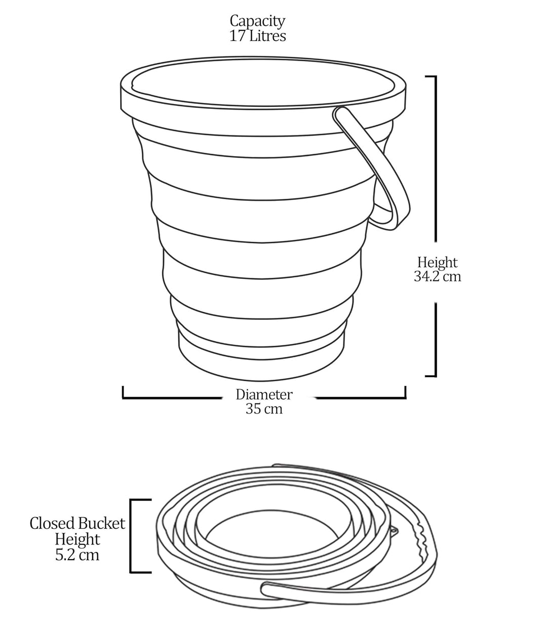 Collapsible Bucket by Milton Size