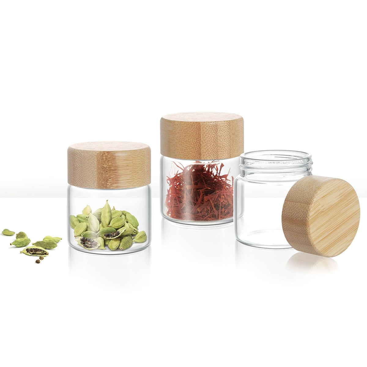 Borosilicate Mini Jar (Treo by Milton) - Transparent / 120 ml / 3 Pcs Set