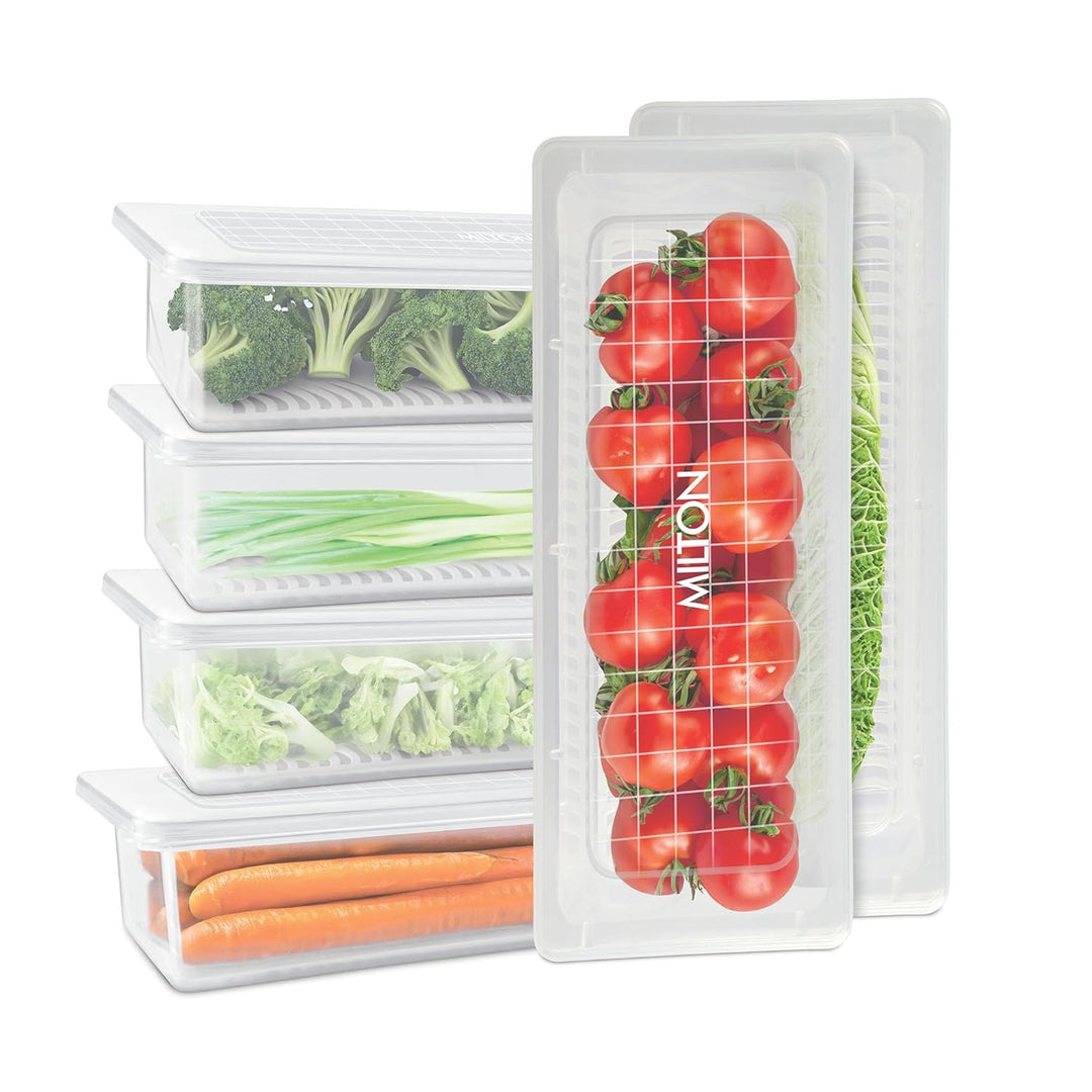 Cryo Fridge Storage Boxes Set of 6 Fridge Organizer Container (Milton)