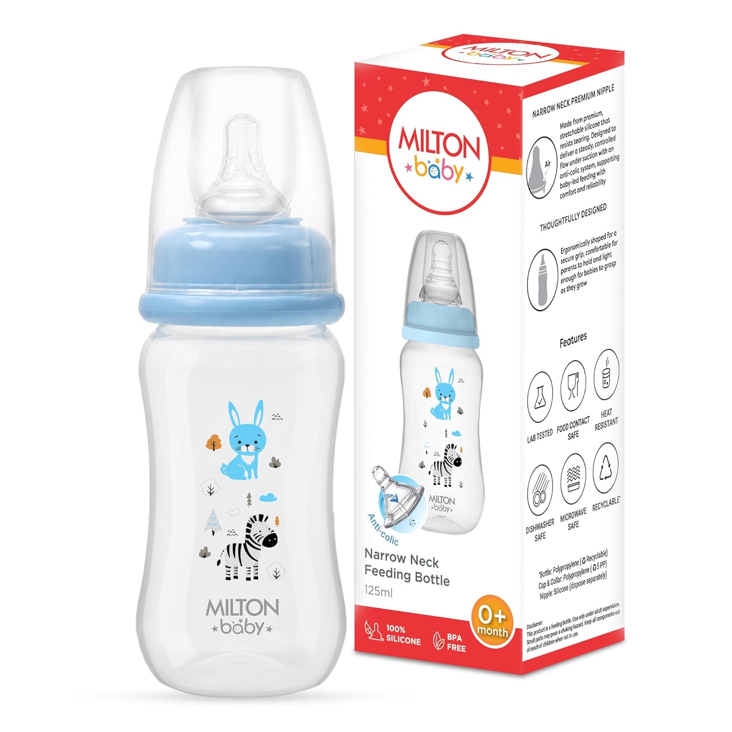 Narrow Neck Feeding Bottle for Baby (Milton)