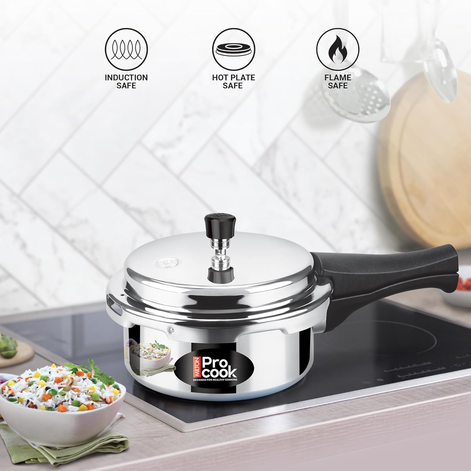 Pressure Cooker Aluminium Outer Lid Induction (Milton Procook)