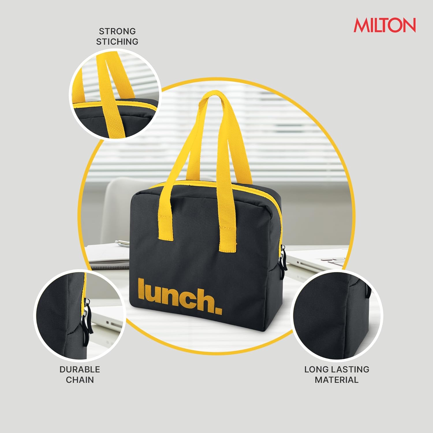 Milange Fabric Lunch Bag (Only Bag, No Containers Included)