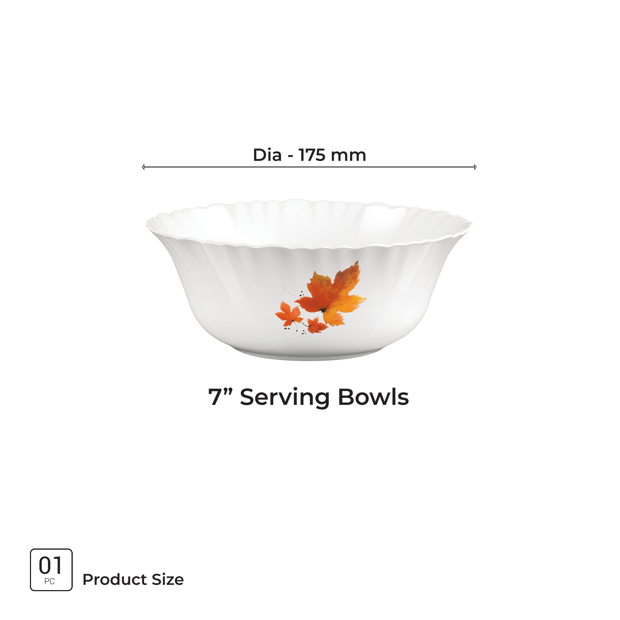 Aurelia Collection Serving Bowl 1 Pc - MAPELLE (Treo by Milton)
