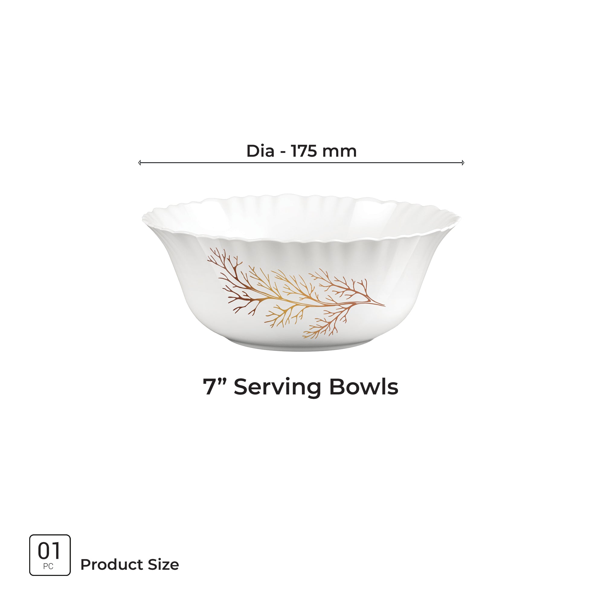Aurelia Collection Serving Bowl 1 Pc - SILVIA (Treo by Milton)