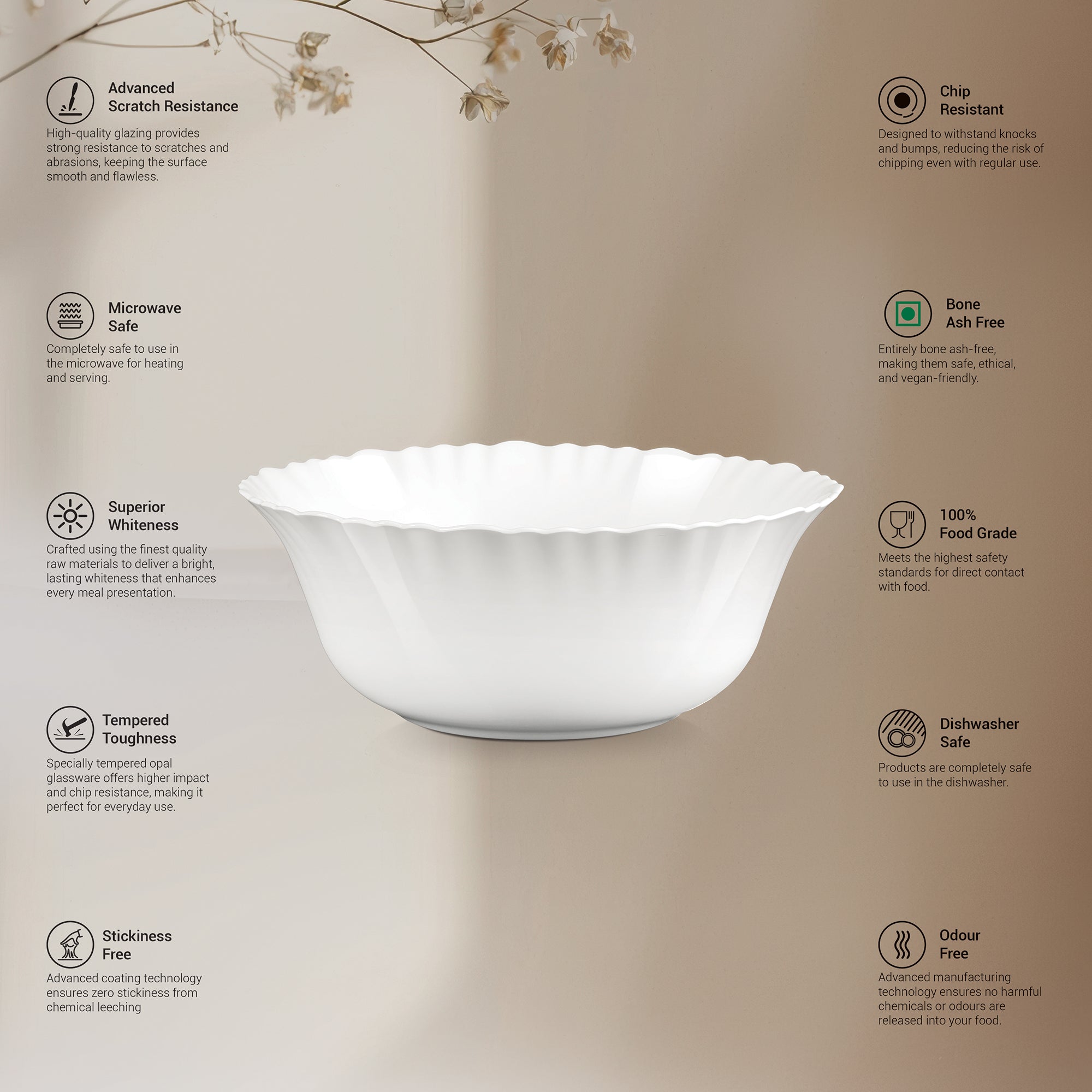 Aurelia Collection Serving Bowl 1 Pc - SELENE (Treo by Milton)