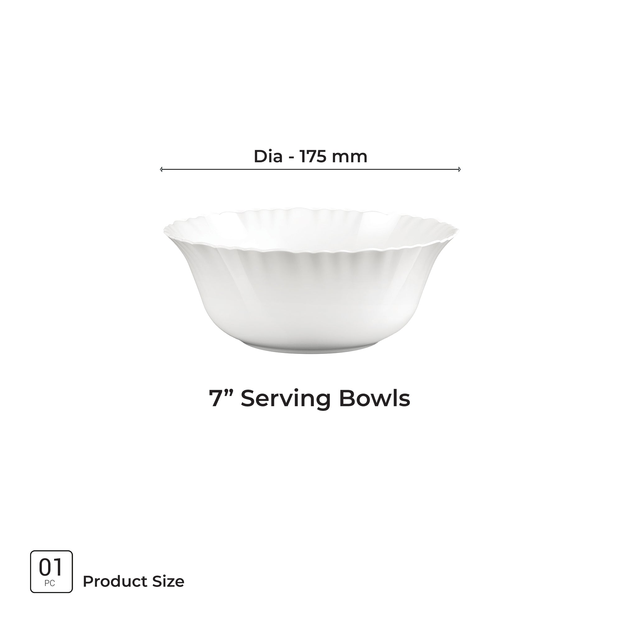 Aurelia Collection Serving Bowl 1 Pc - (Treo by Milton)