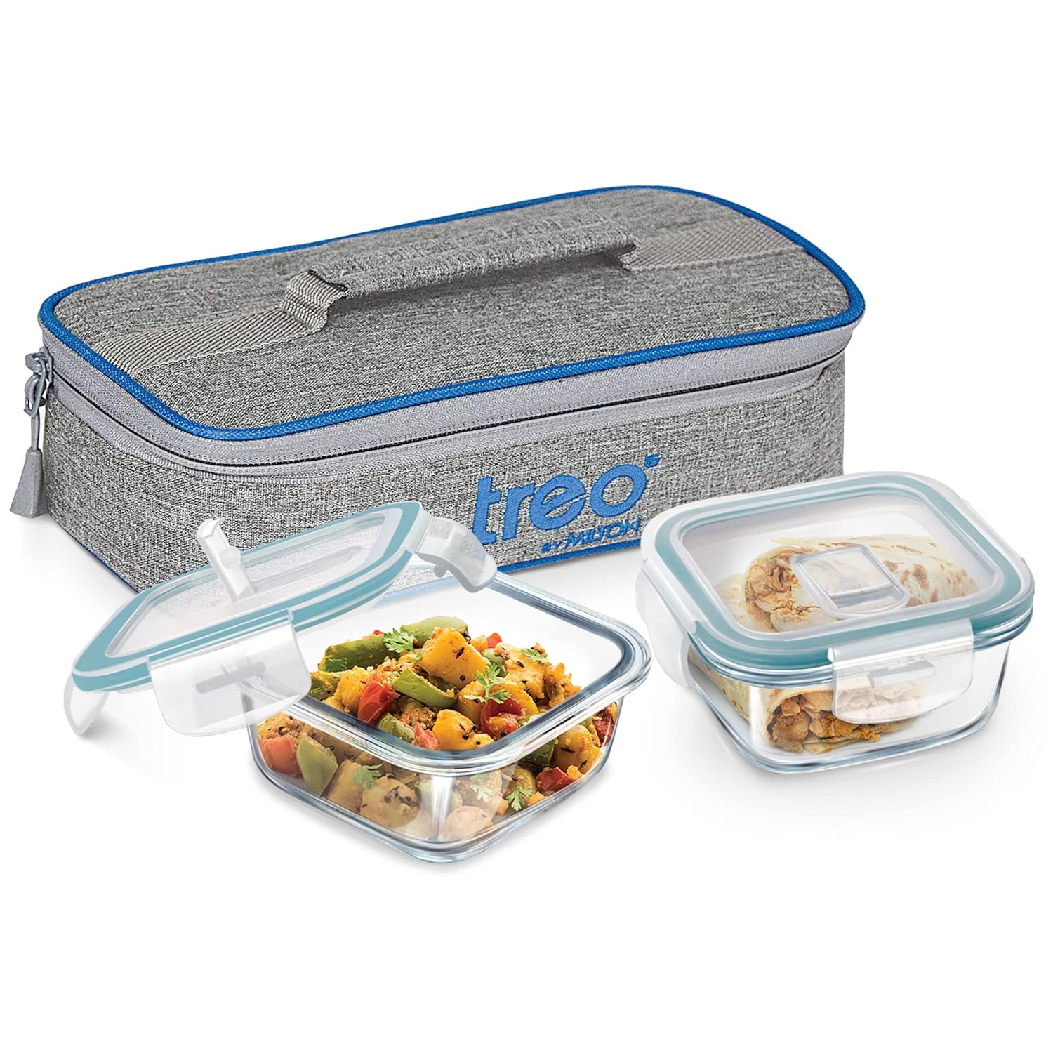 All Fresh Borosilicate Glass Tiffin (Treo by Milton)