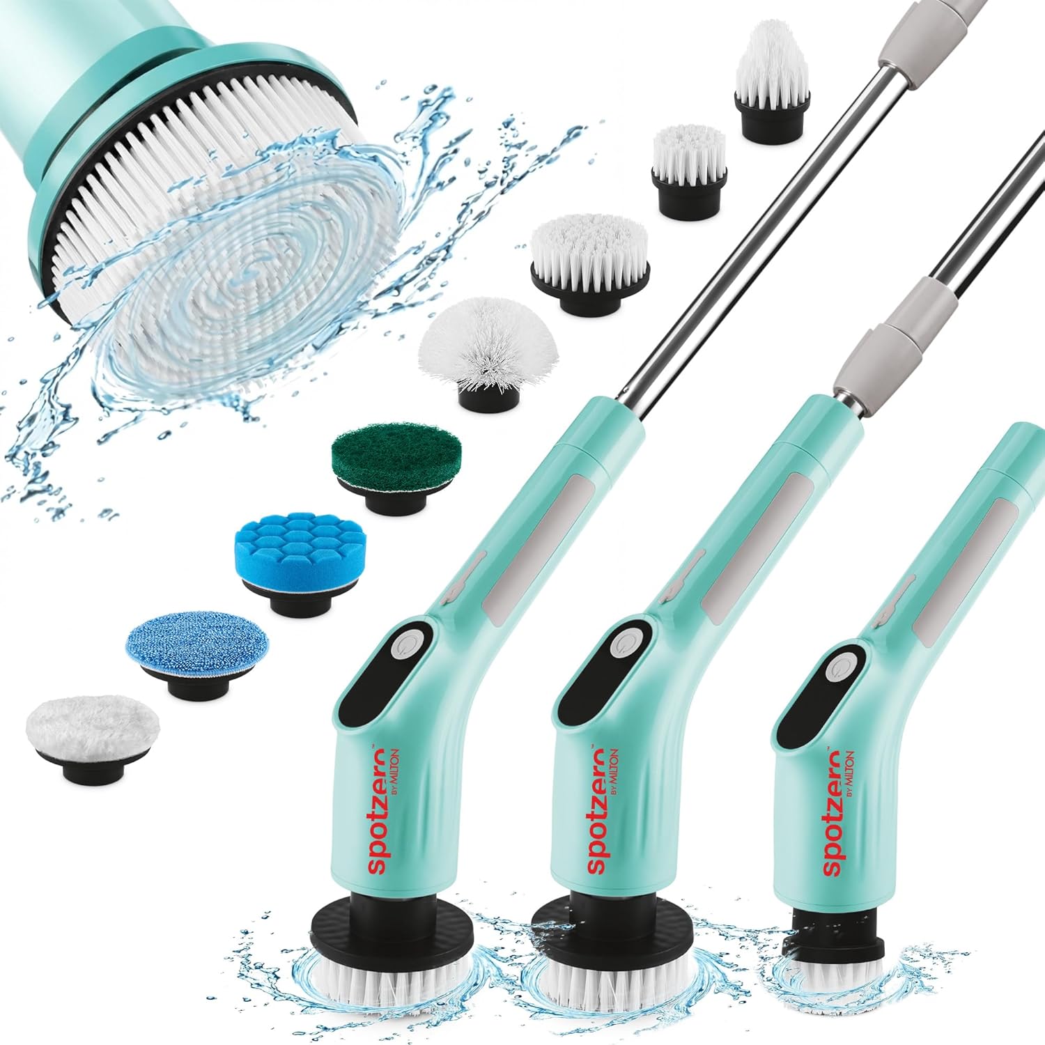 8-In-1 Electric Cleaning Brush Scrubber (Spotzero by Milton)