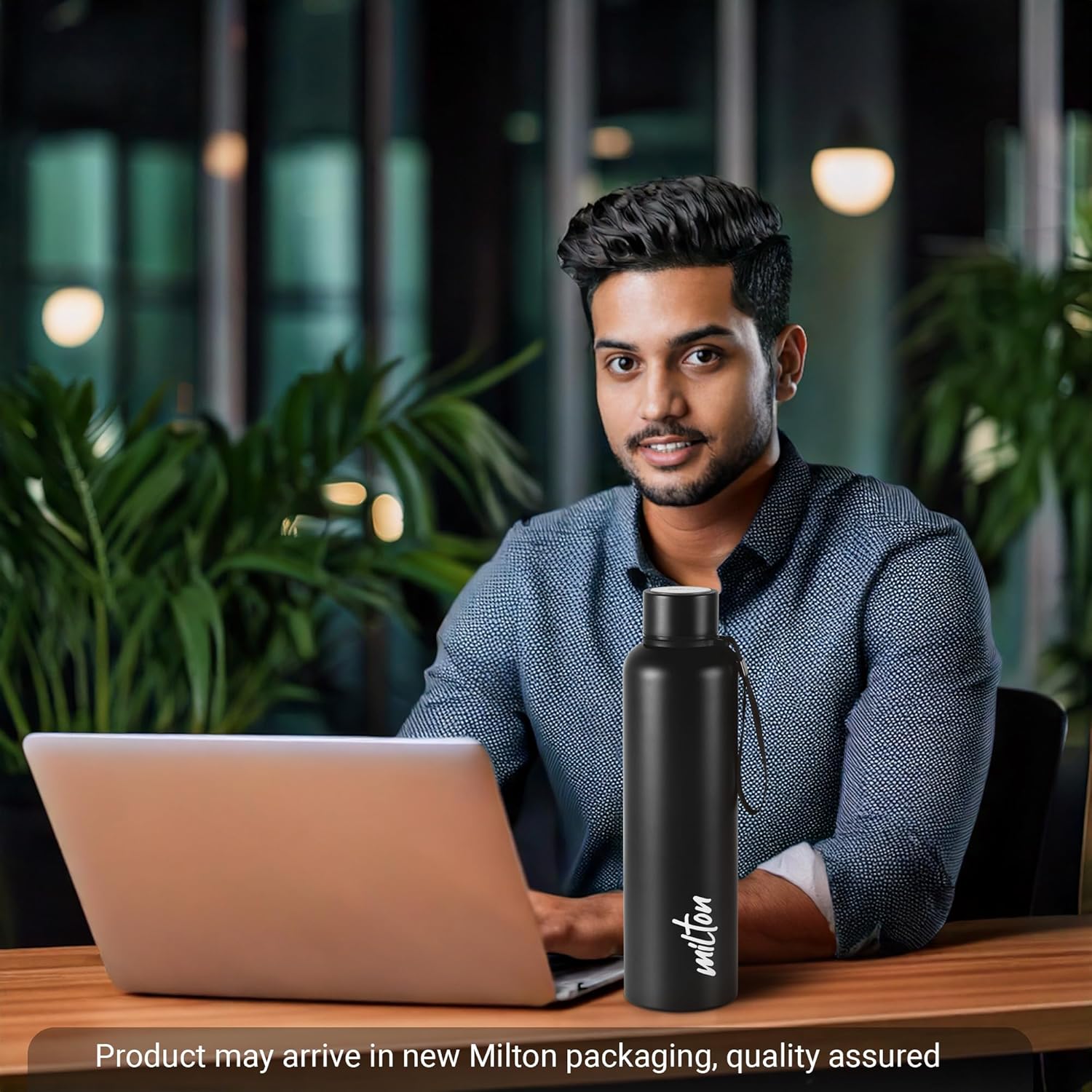 Black Panther Wakanda Forever 3D Print Thermosteel Bottle (Milton)