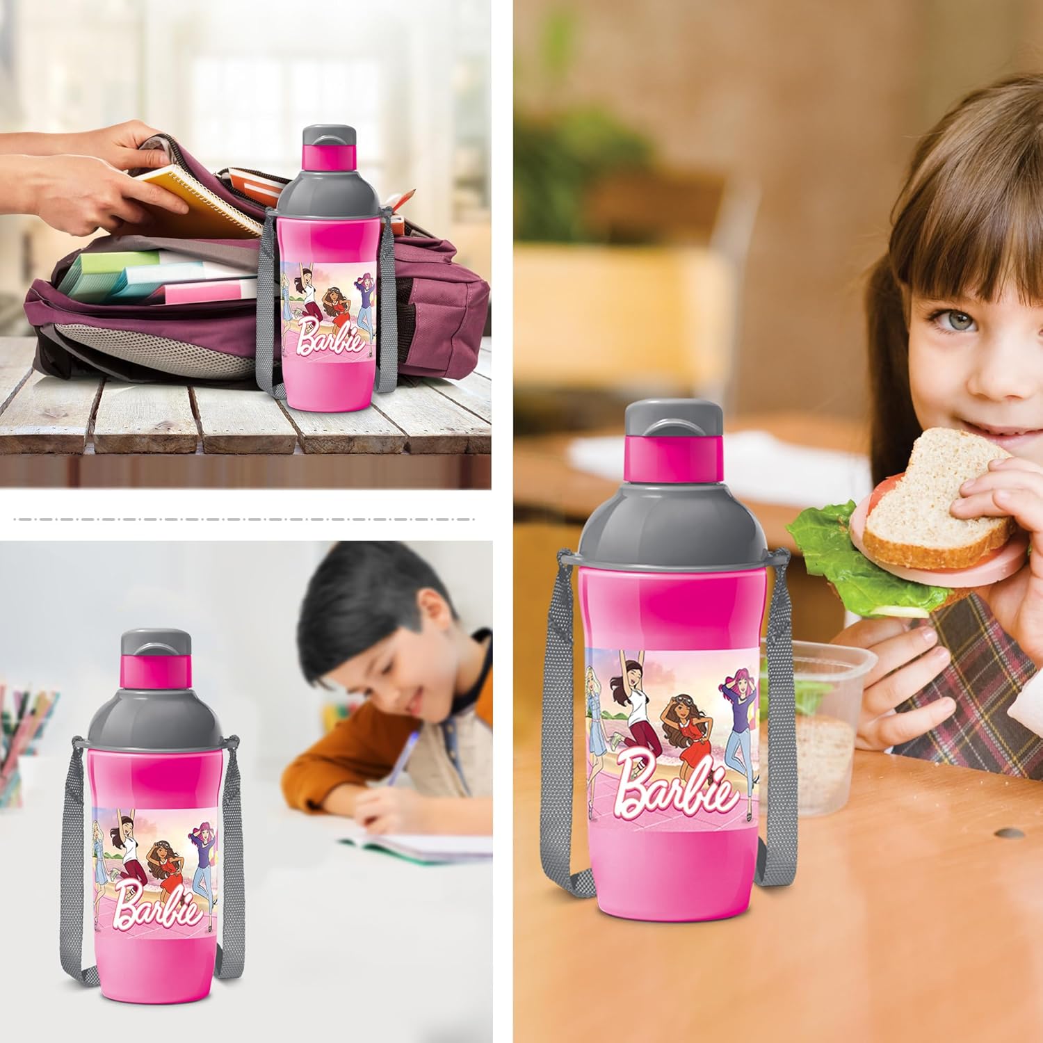 Steel Barbie Kids Sipper Bottle (Milton) - CL Sale