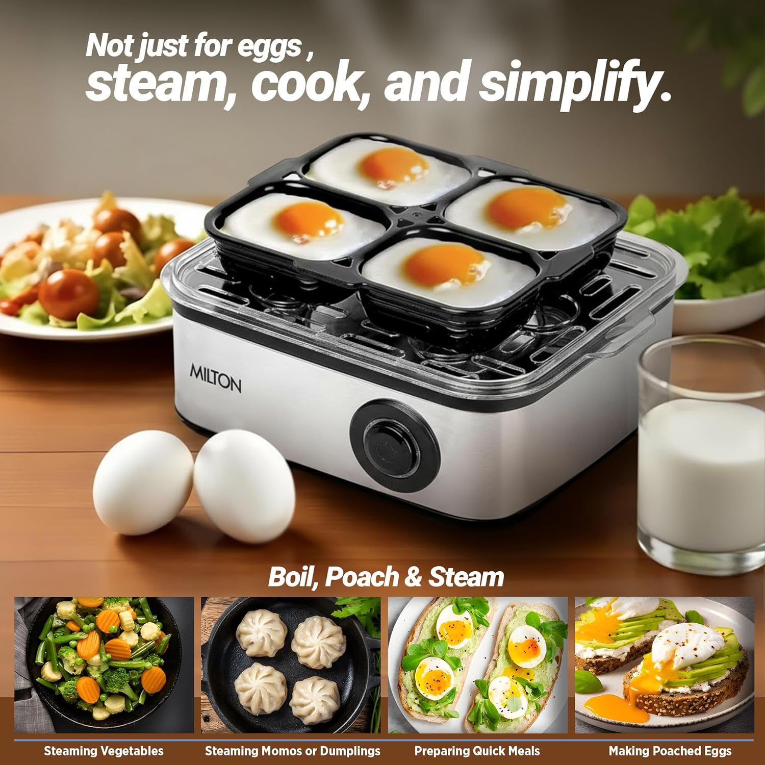 2-In-1 Egg Boiler & Poacher (Milton)