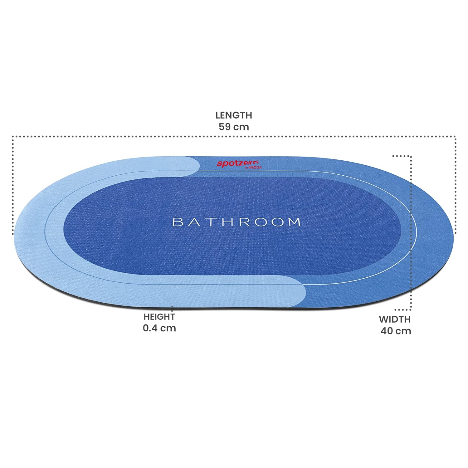 Super Water Absorbent Bath Mat (Spotzero By Milton)