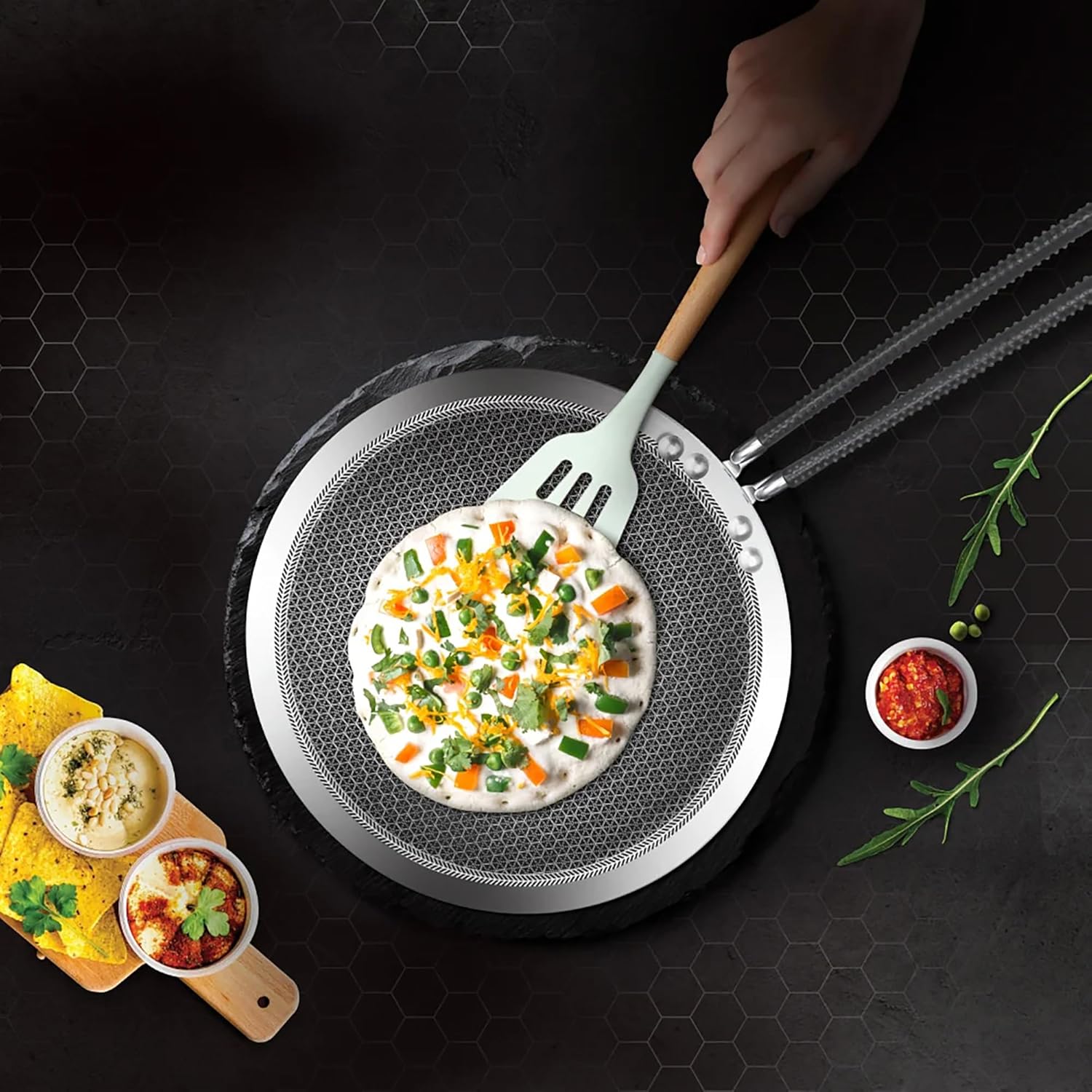 Concave Tawa Honeycomb - (Pro Cook By Milton)