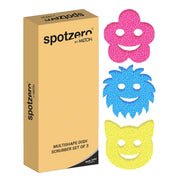 Multi-Shape, Dual-Sided Dish Scrubber - Set of 3 (Spotzero By Milton)