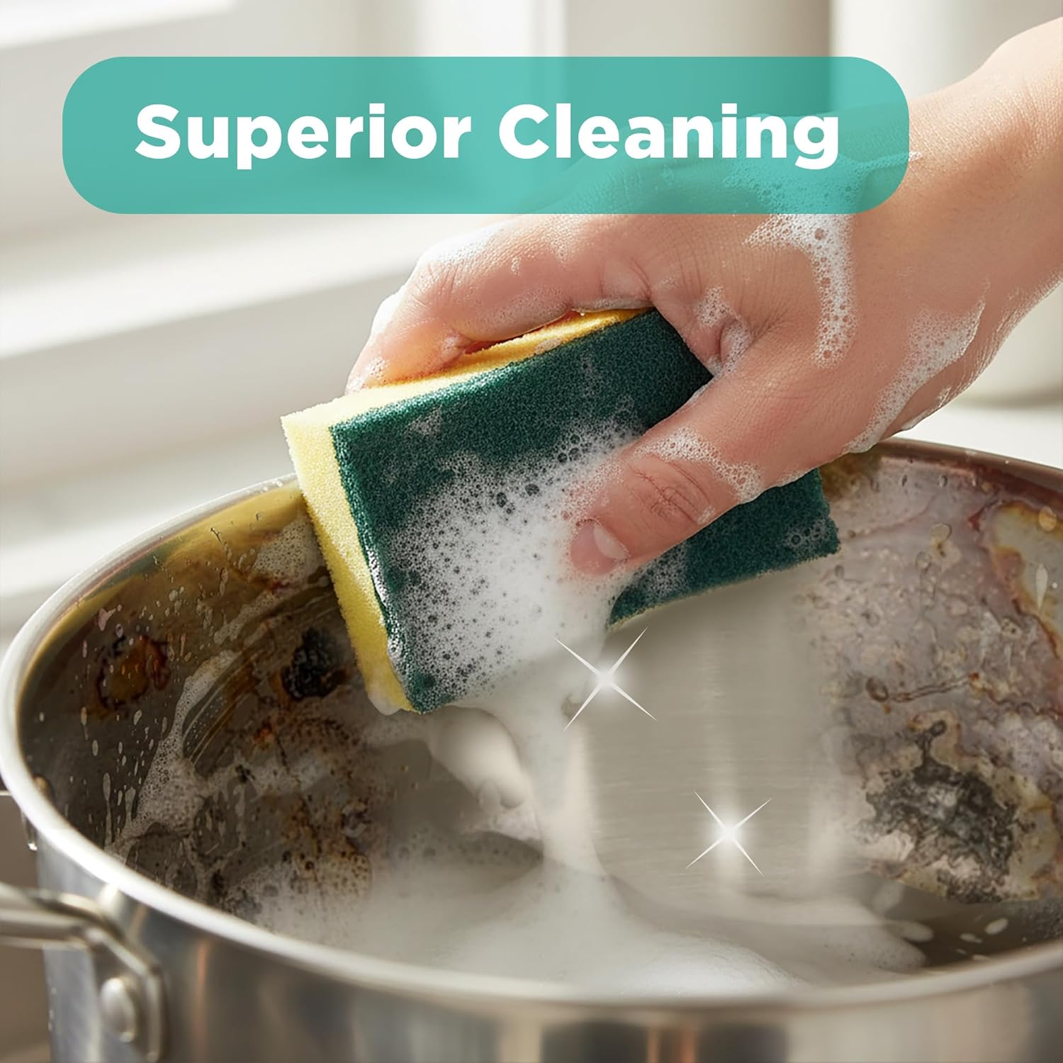 Antibacteria Power of Blue Sponge & Scrub (Spotzero by Milton) - CL Sale