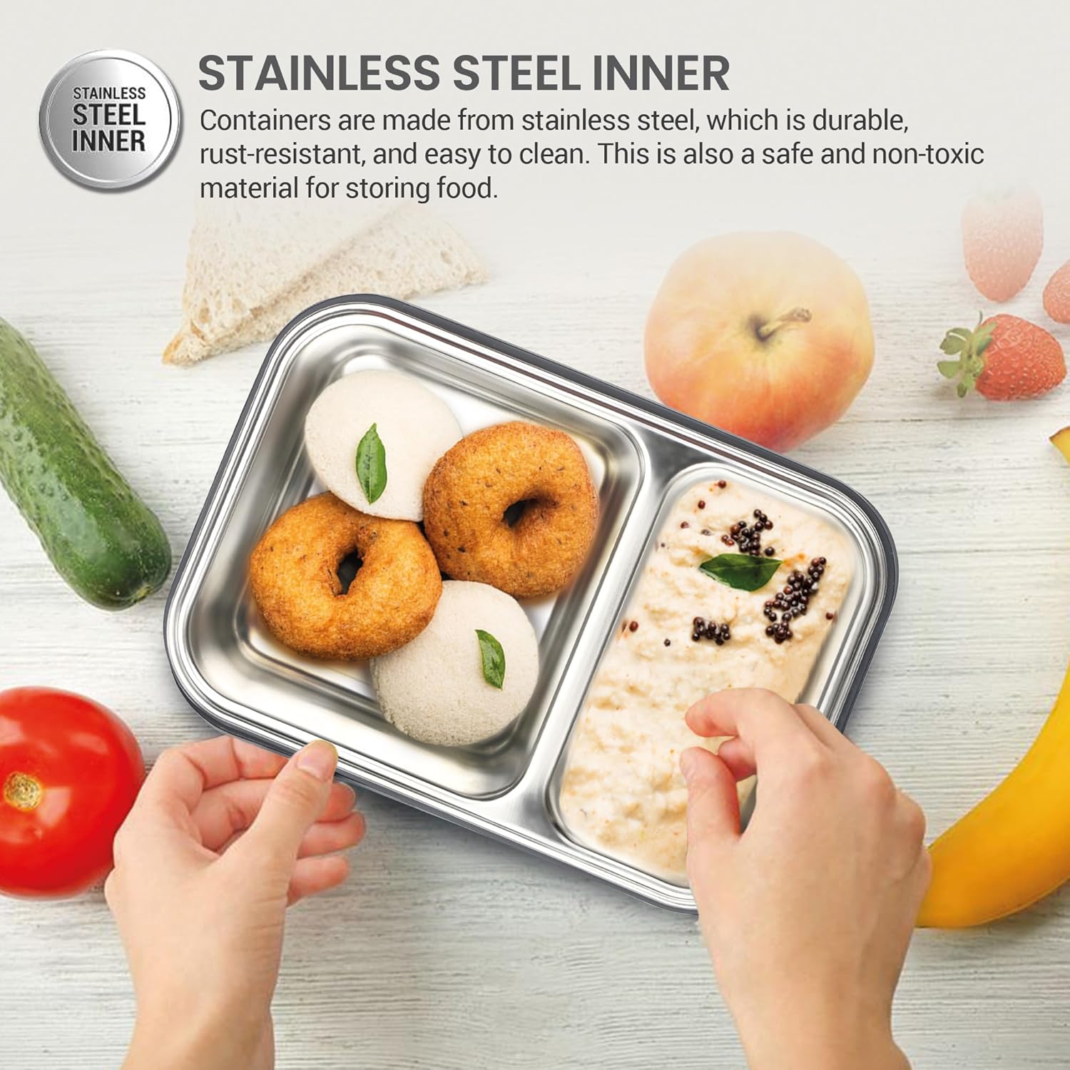 Fun Feast Bento 2 Compartment Lunchbox (Milton)