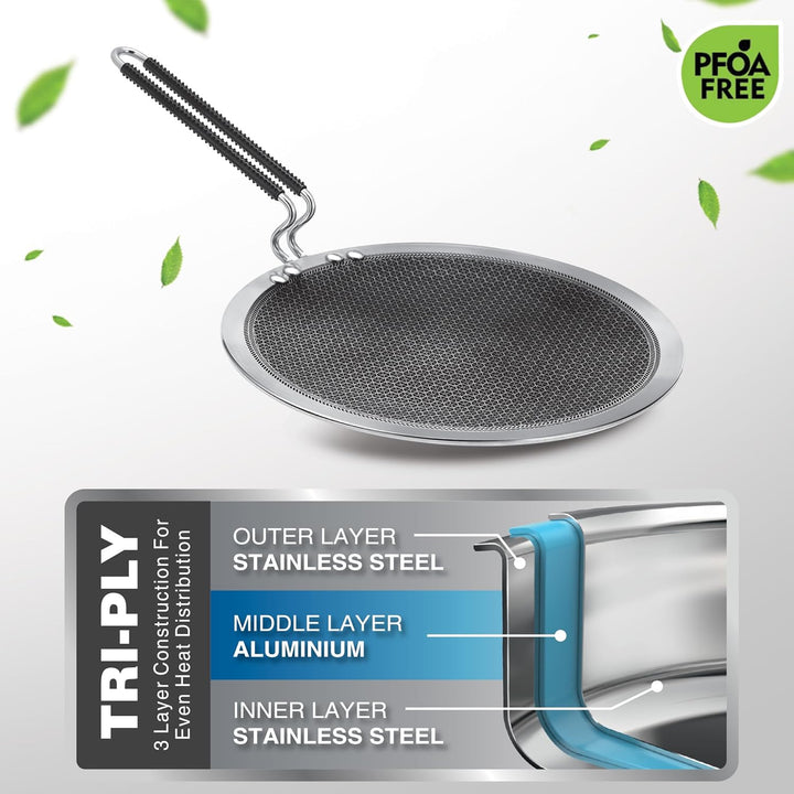 Concave Tawa Honeycomb - (Pro Cook By Milton)