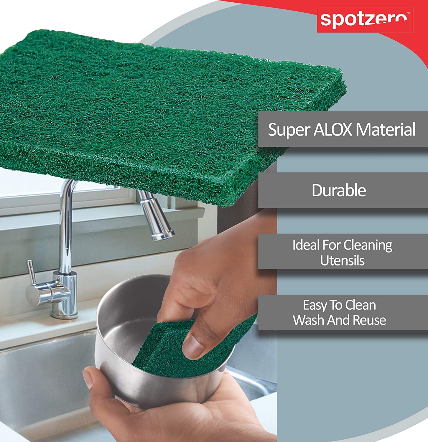 Utensil Scrubber Green (Spotzero by Milton) - CL Sale