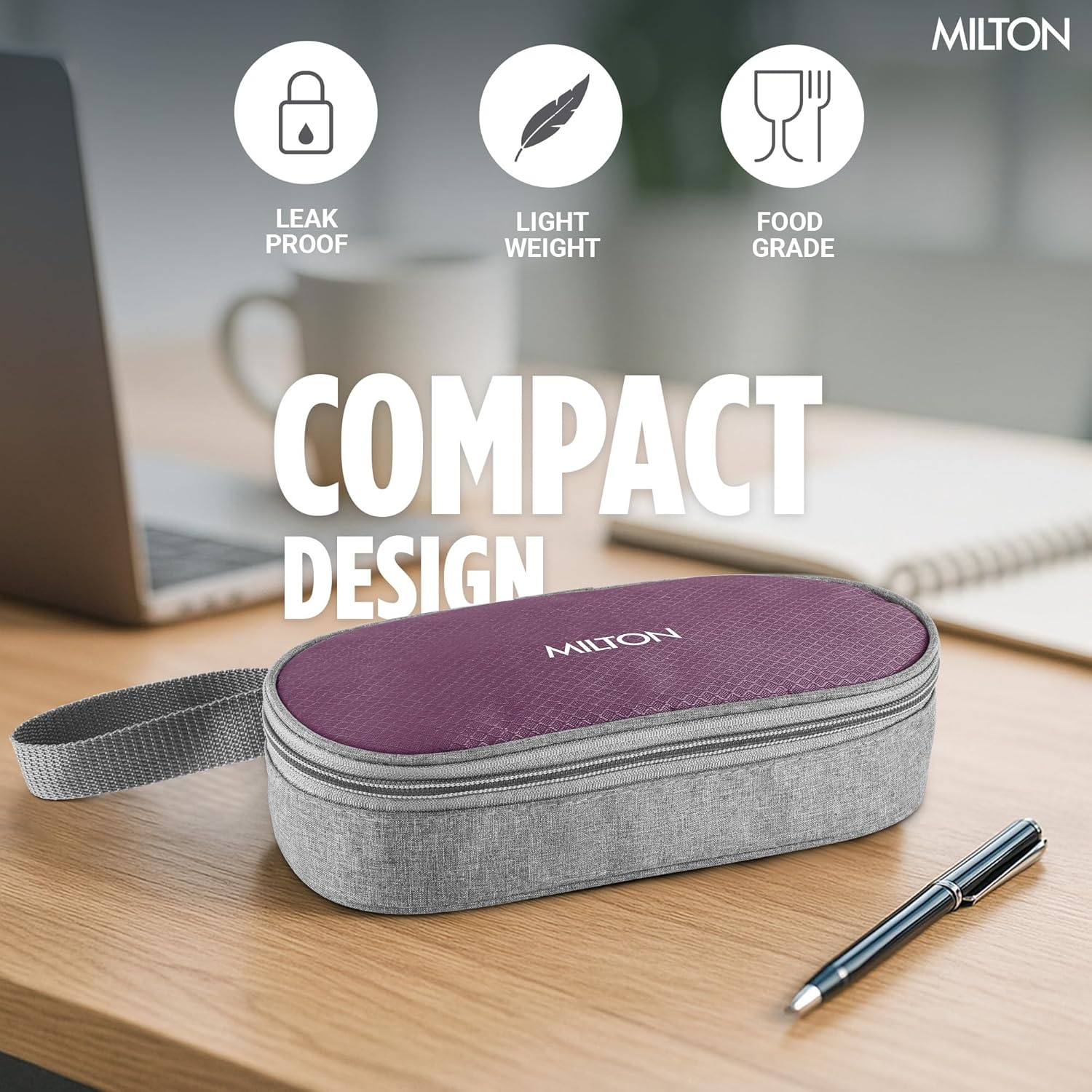 Plato Pack Small Flat Insulated Tiffin And Jacket (Milton)