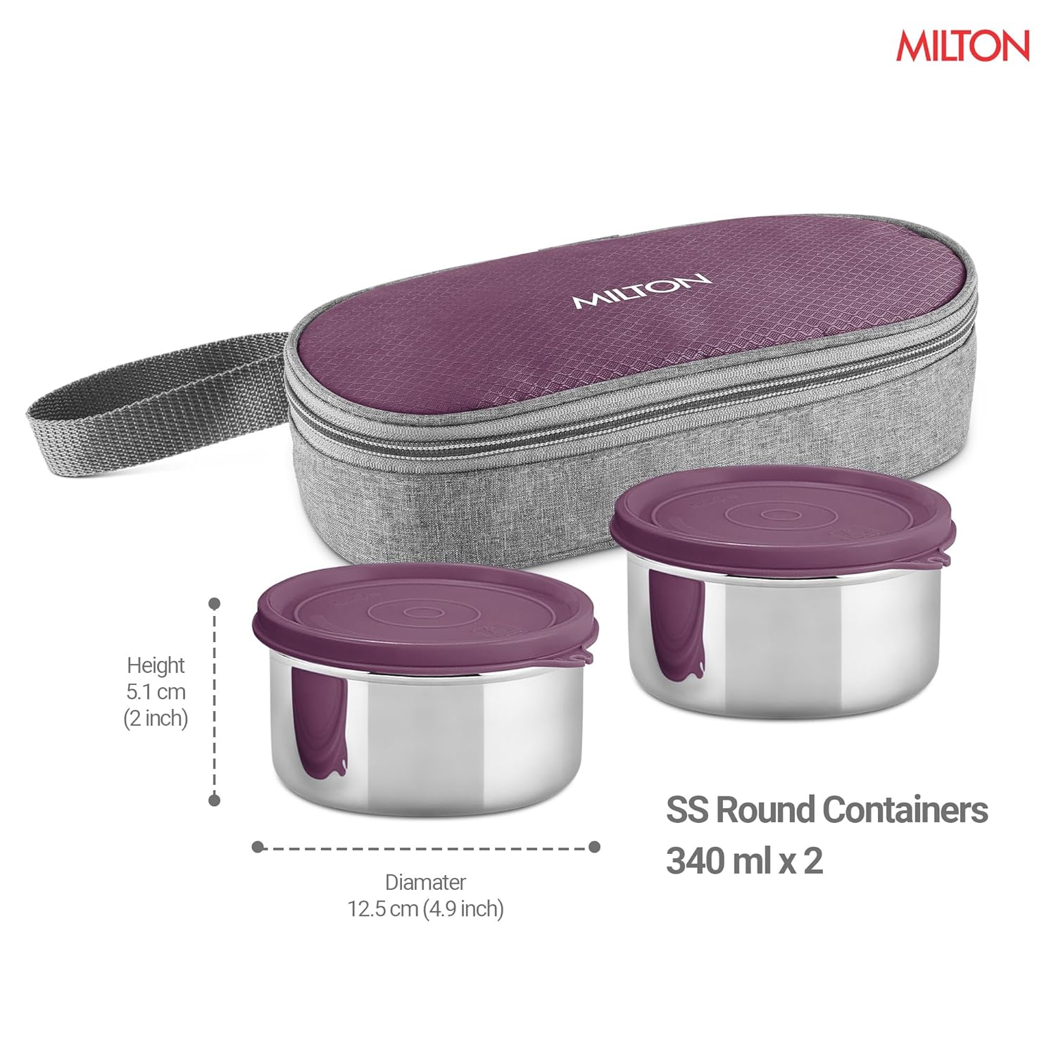 Plato Pack Small Flat Insulated Tiffin And Jacket (Milton)