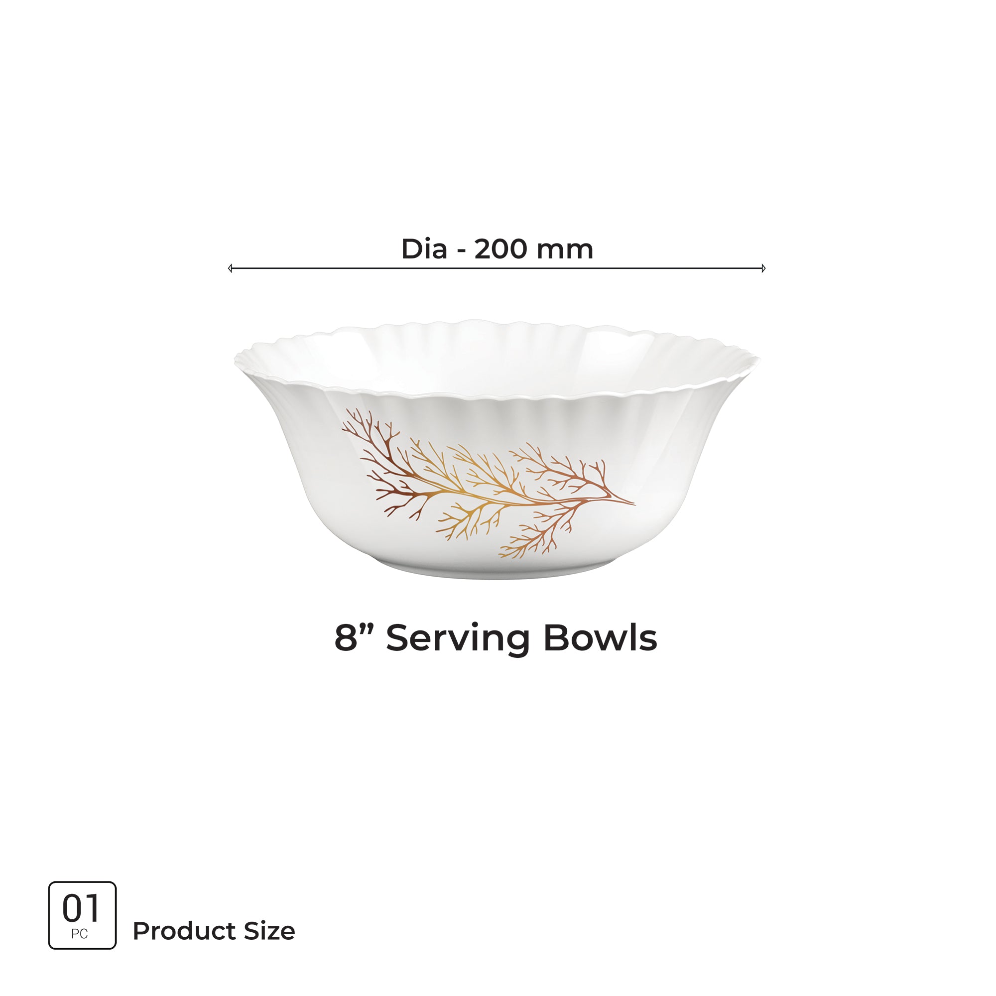 Aurelia Collection Serving Bowl 1 Pc - SILVIA (Treo by Milton)
