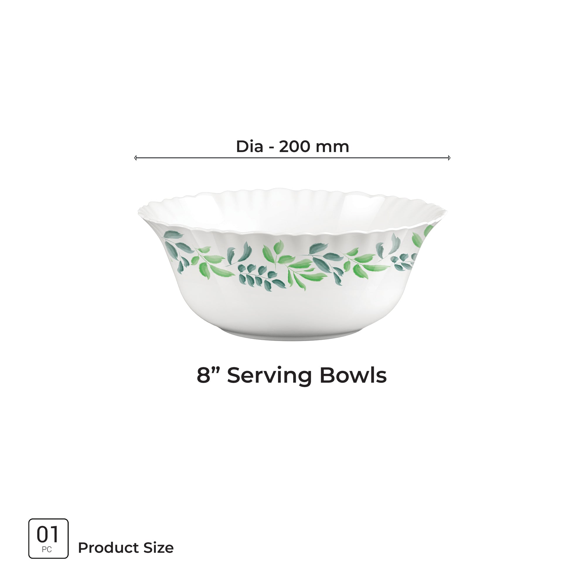 Aurelia Collection Serving Bowl 1 Pc - VERDINIA (Treo by Milton)