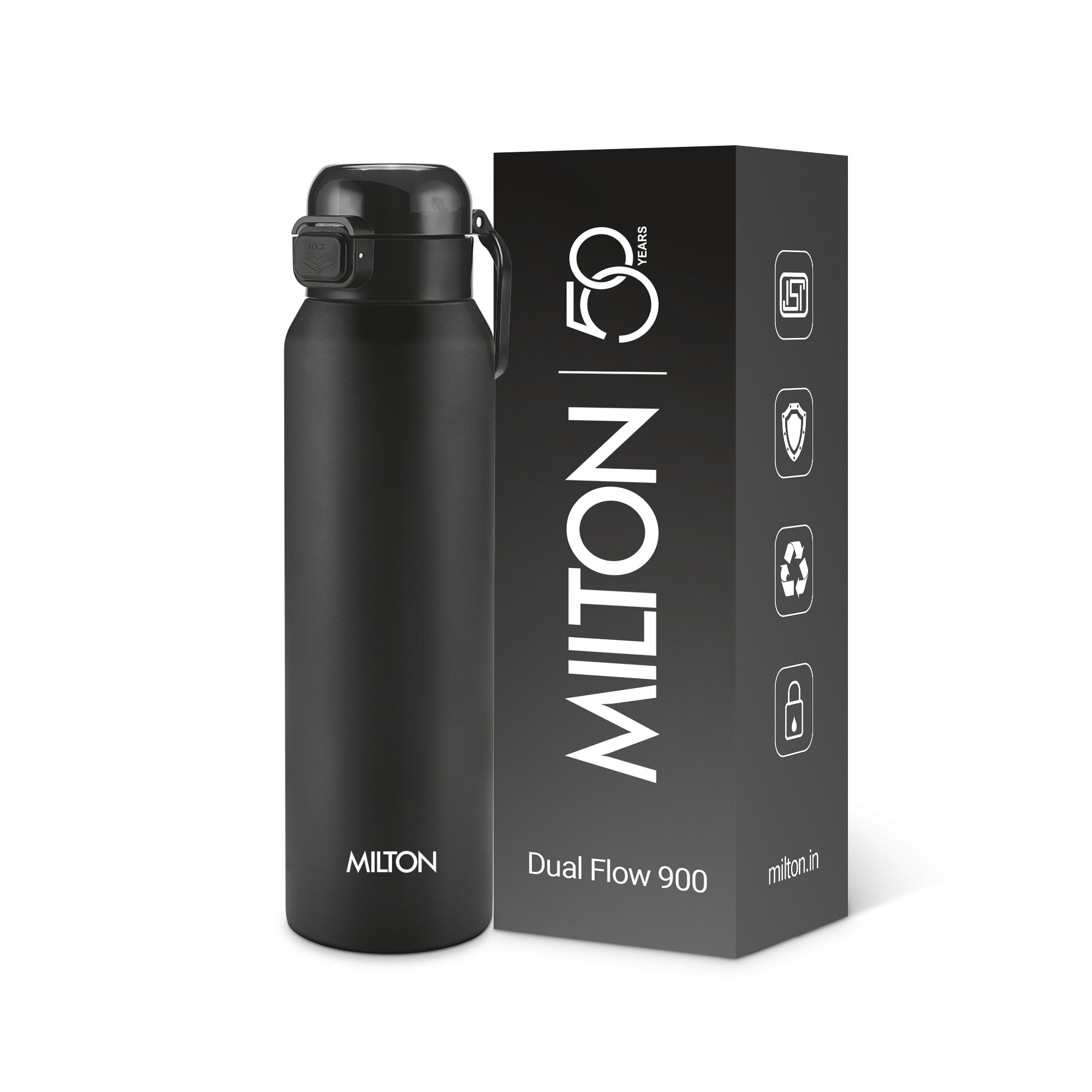 Dual Flow Thermosteel Water Bottle (Milton)