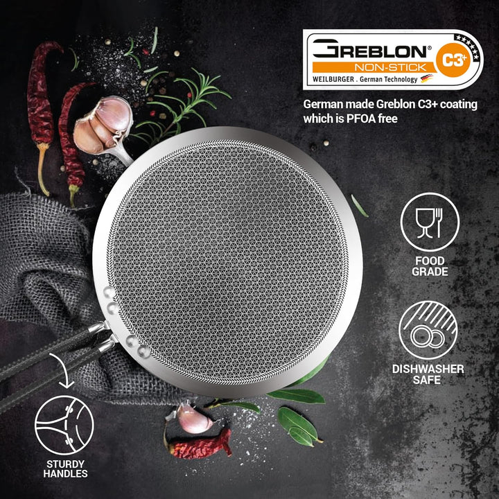 Concave Tawa Honeycomb - (Pro Cook By Milton)