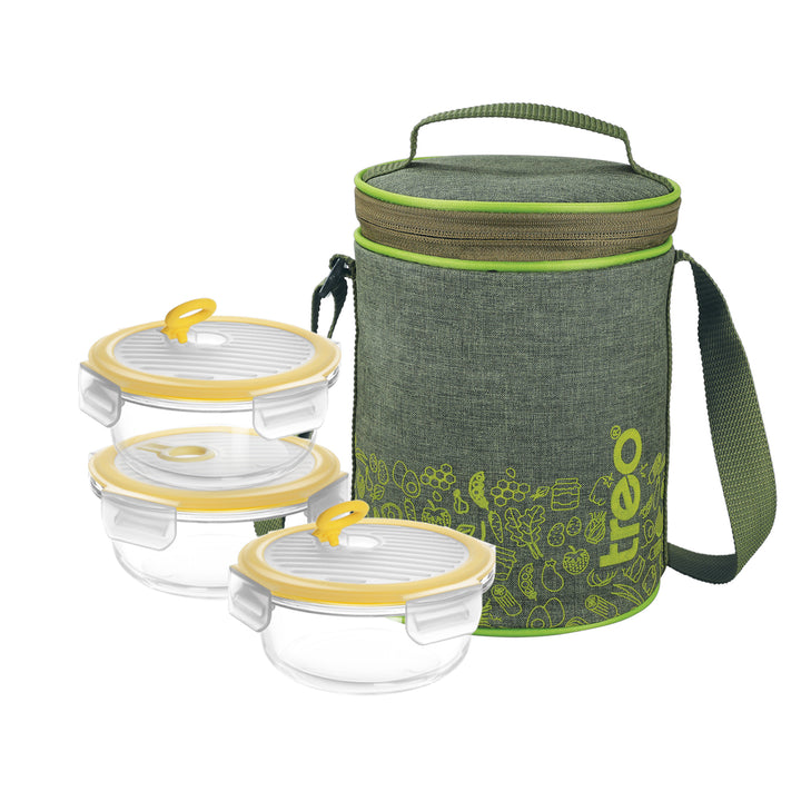 All Fresh Borosilicate Glass Tiffin (Treo by Milton)