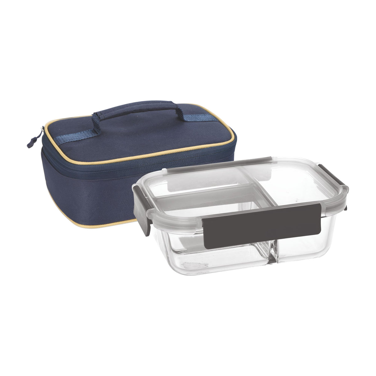 All Fresh Rectangular 3 Divider Tiffin (Treo by Milton) - 1000 ml / Blue