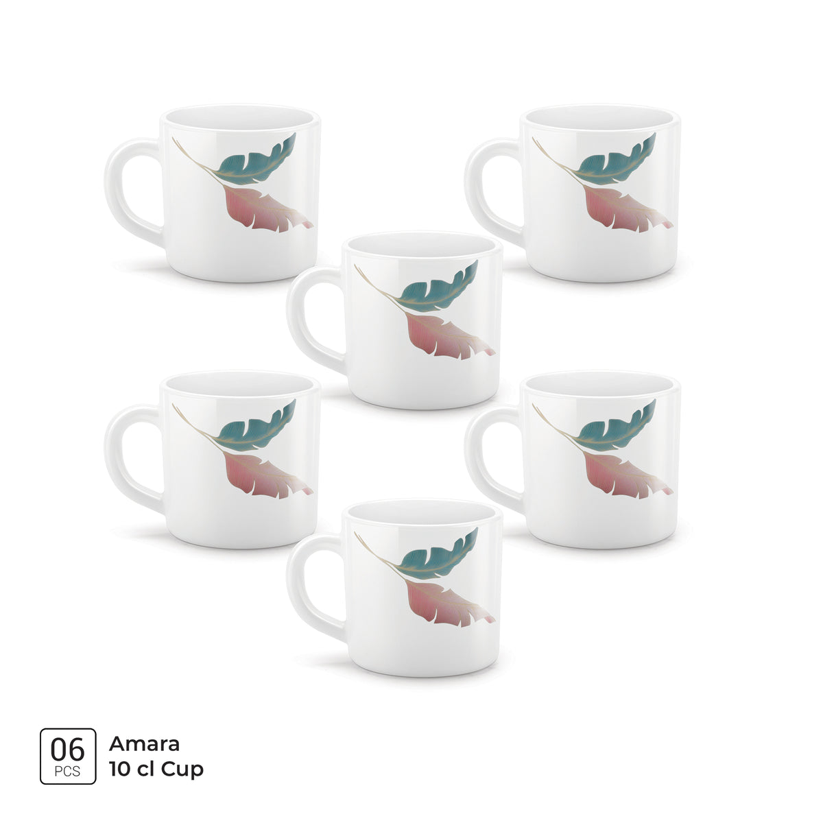 AMARA Cup Set - PALMA (Treo by Milton) - 6 Pcs / 100 ml