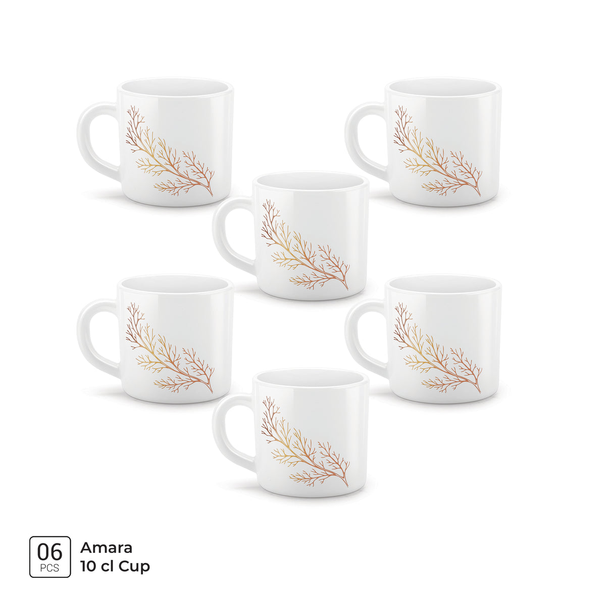 AMARA Cup Set - SILVIA (Treo by Milton) - 6 Pcs / 100 ml