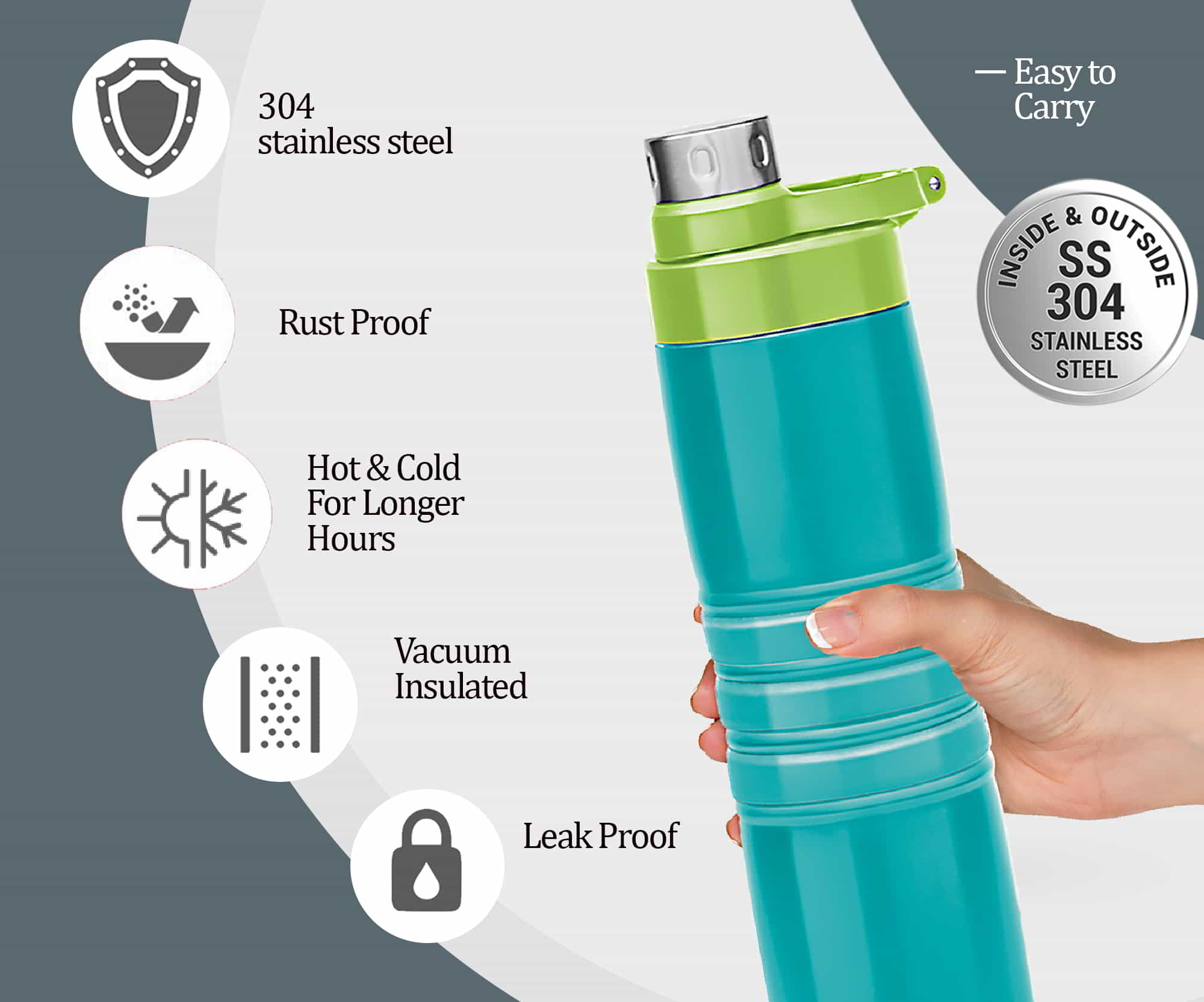 Amigo Thermosteel Water Bottle (Milton)