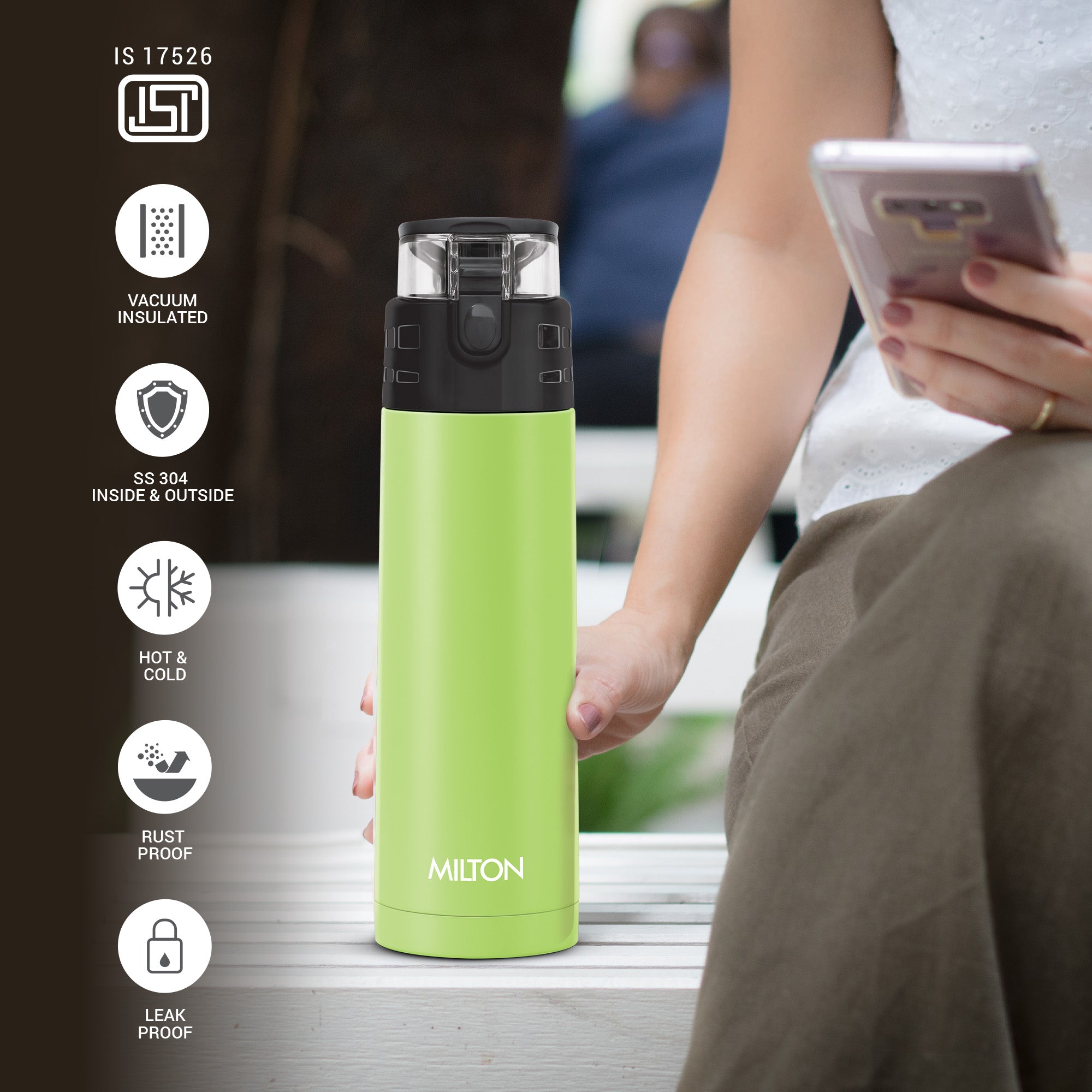 Atlantis Thermosteel Water Bottle (Milton)