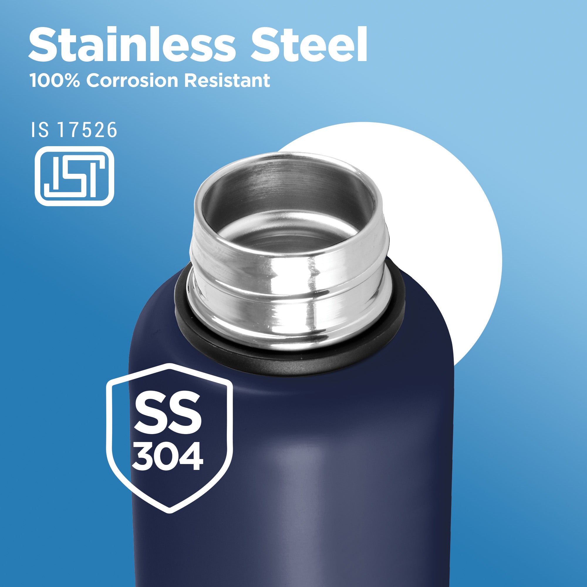 Sports Aura UV Printing Thermosteel Bottle - Mumbai Indians (MI) - Milton