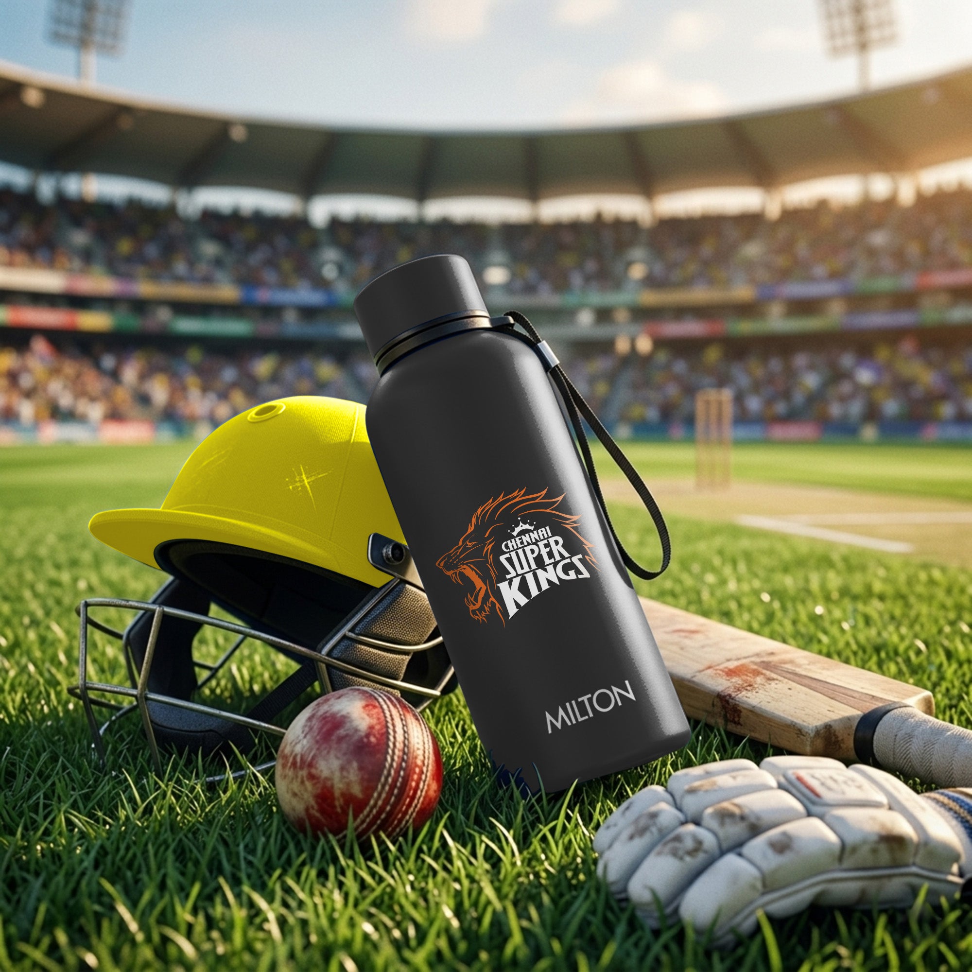 Sports Aura UV Printing Thermosteel Bottle - Chennai Super Kings (CSK) - Milton