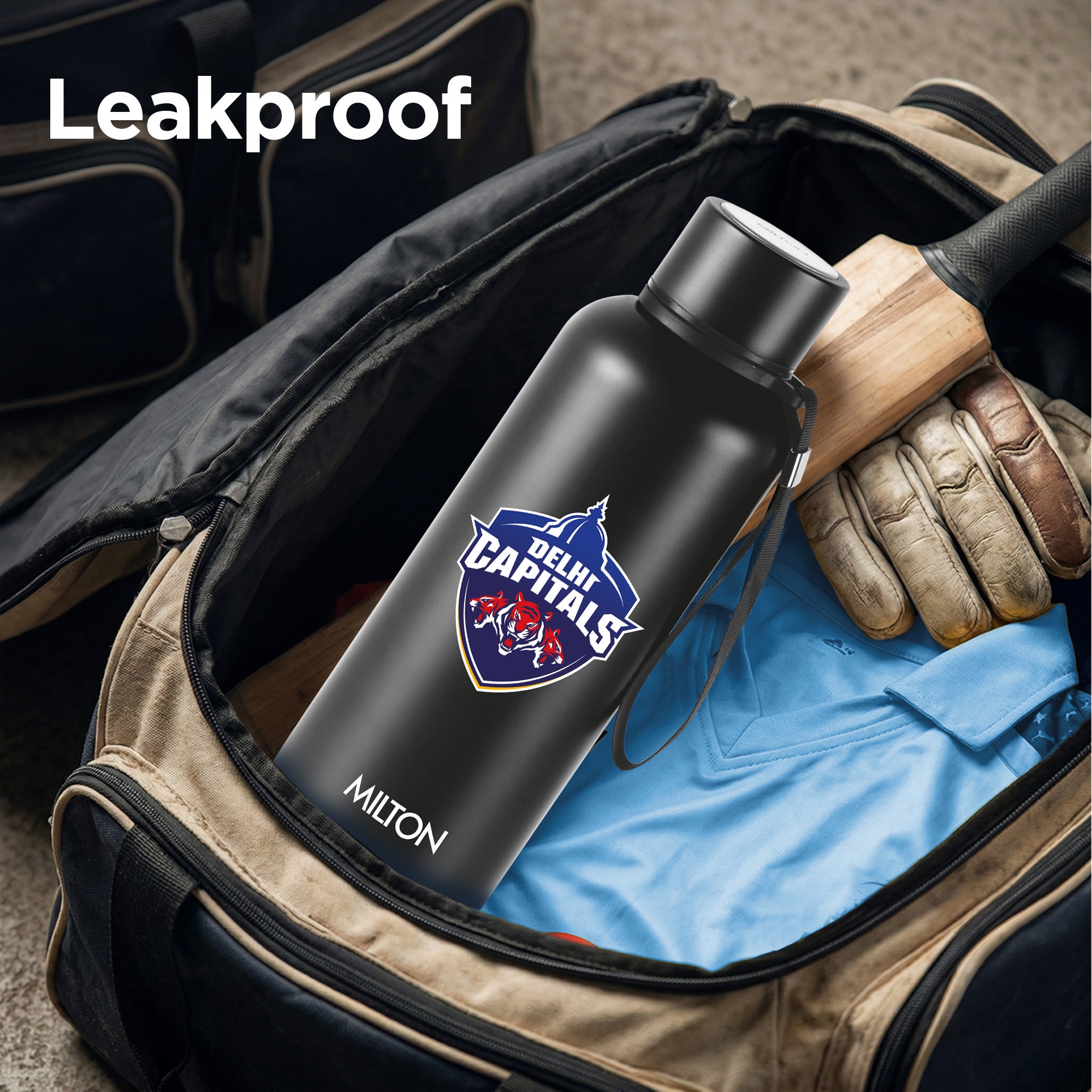 Sports Aura UV Printing Thermosteel Bottle - Delhi Capitals (DC) - Milton