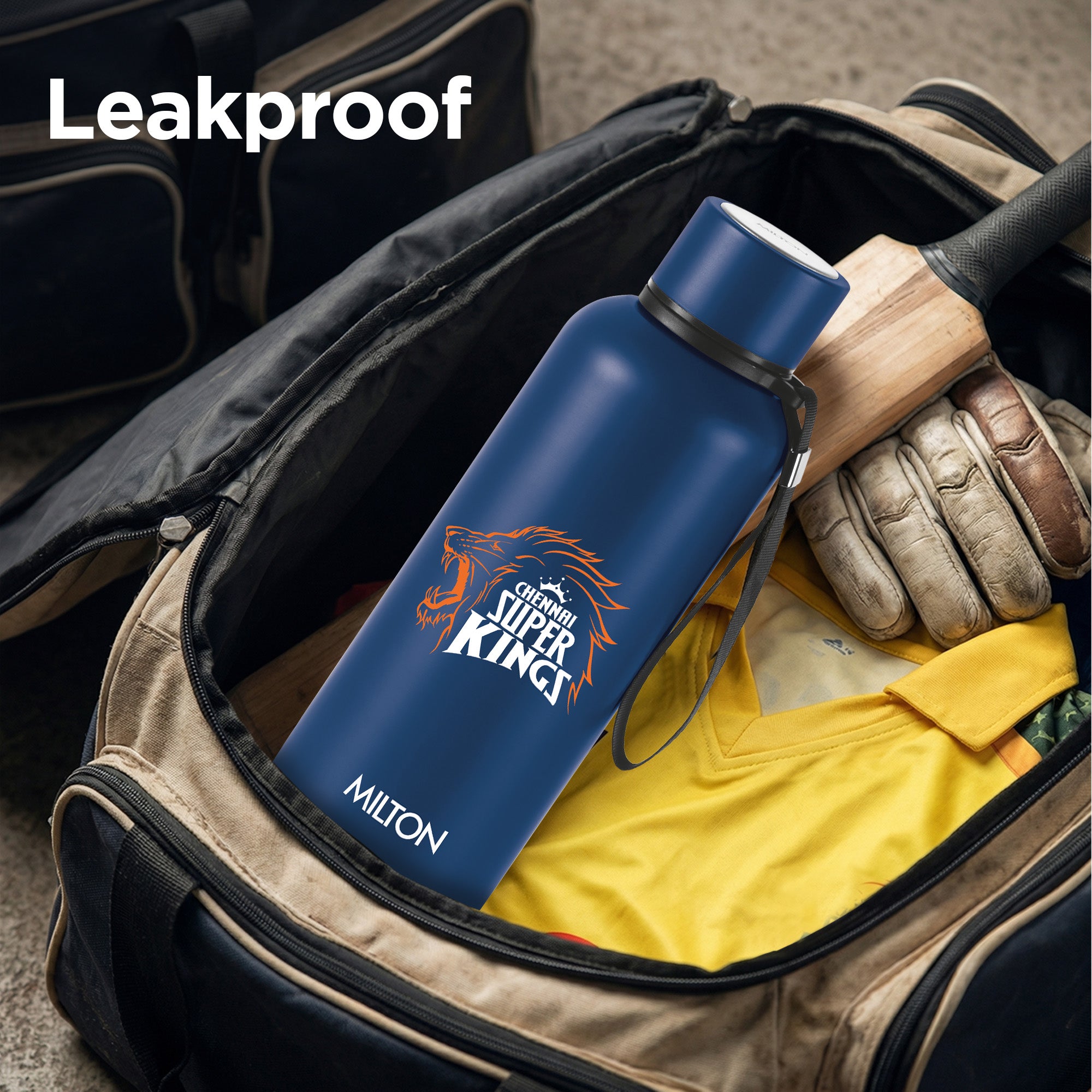 Sports Aura UV Printing Thermosteel Bottle - Chennai Super Kings (CSK) - Milton