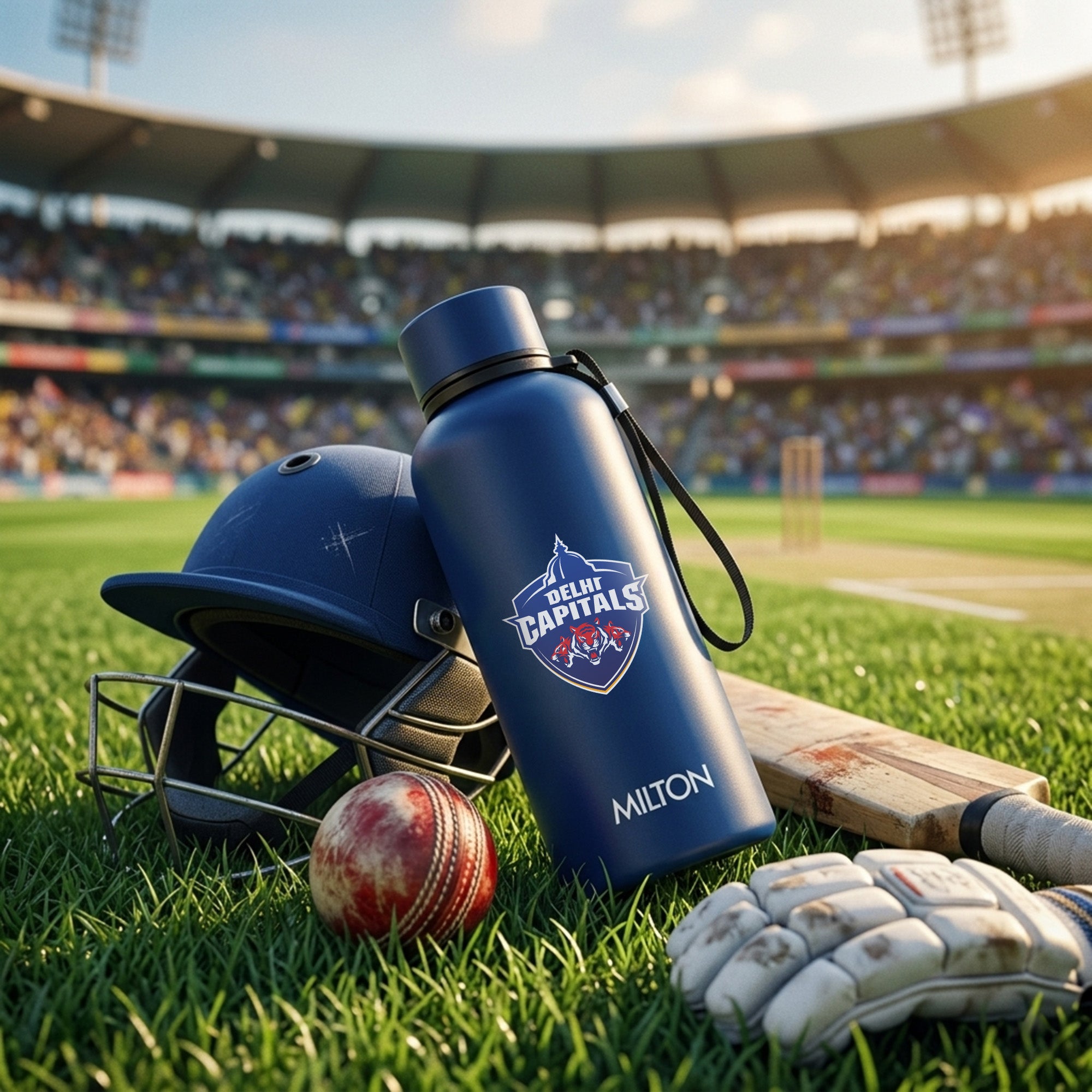 Sports Aura UV Printing Thermosteel Bottle - Delhi Capitals (DC) - Milton
