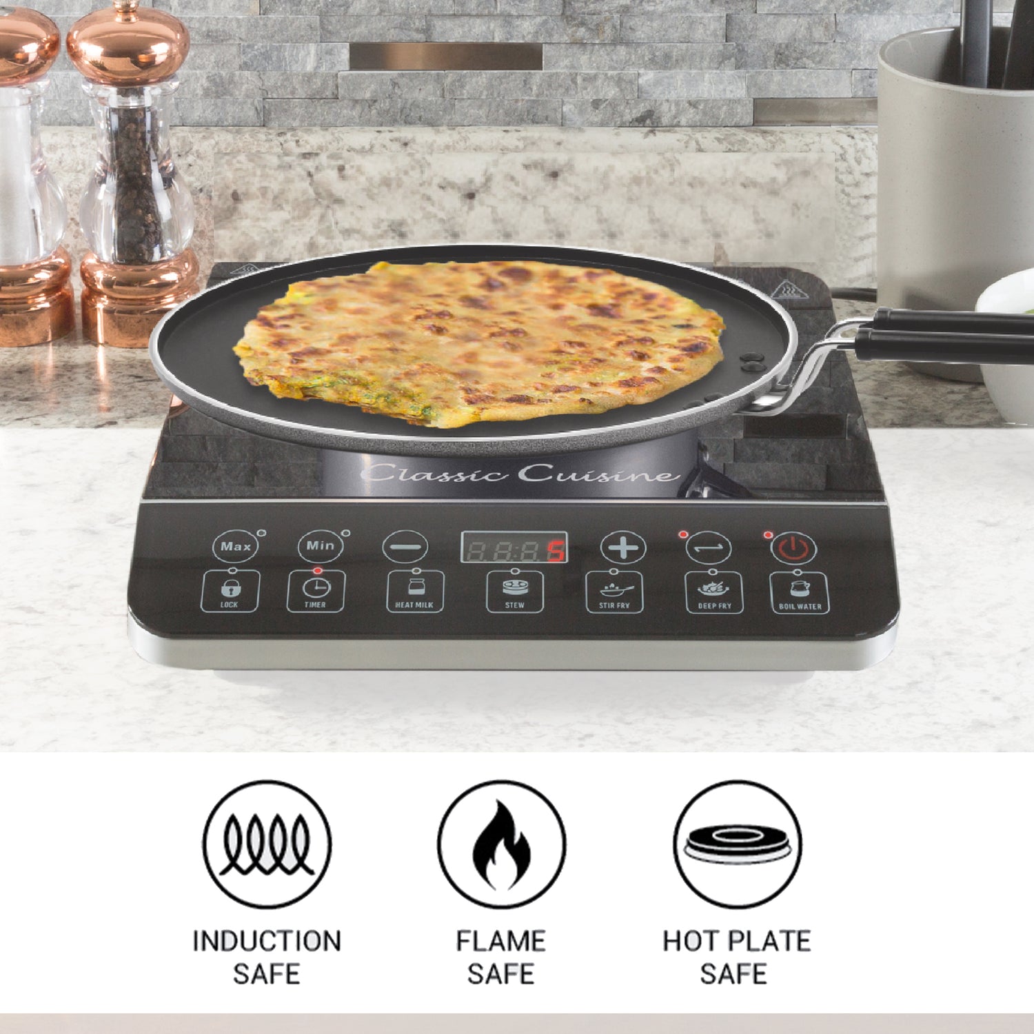 Shop Flat Dosa Tawa Blackpearl
