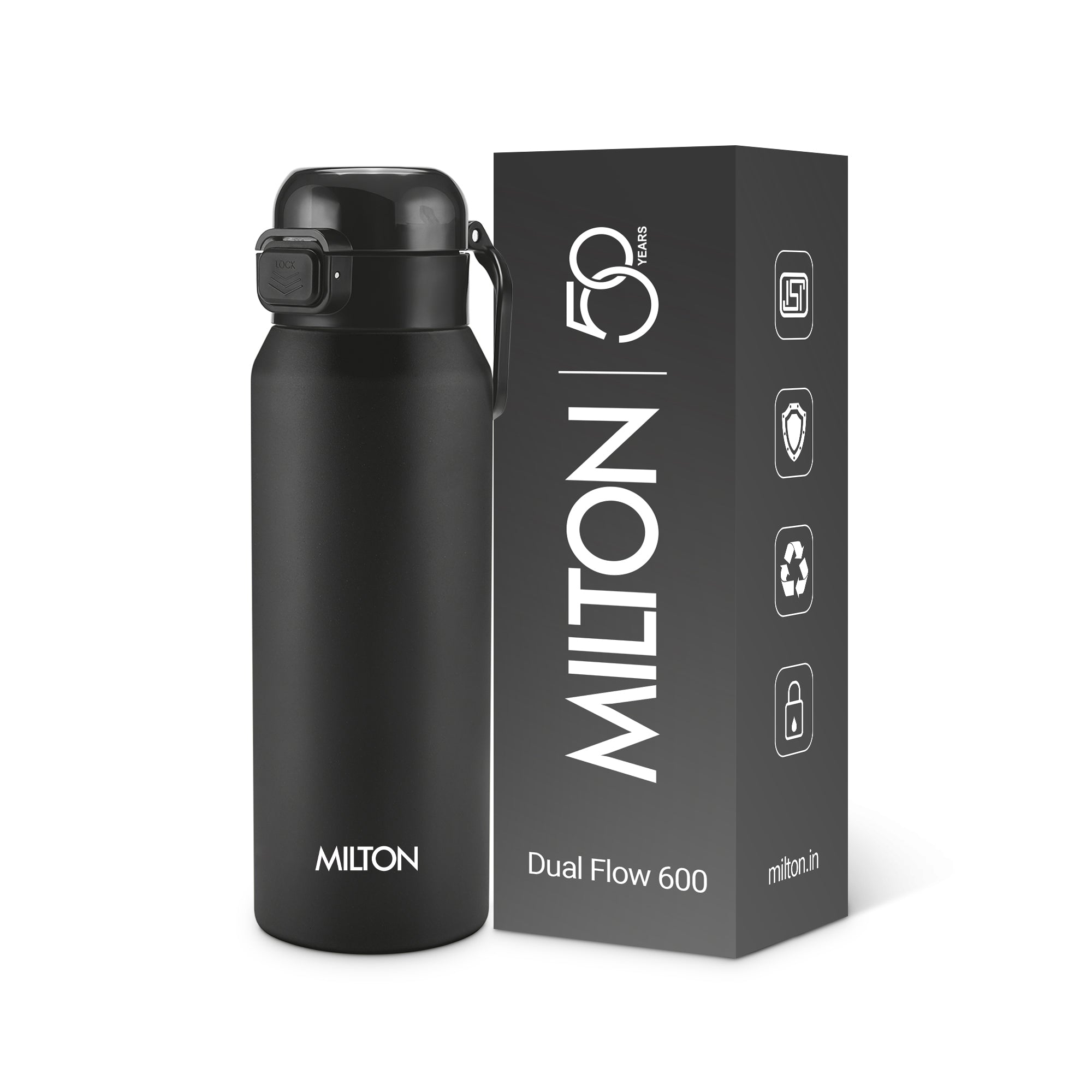 Dual Flow Thermosteel Water Bottle (Milton)