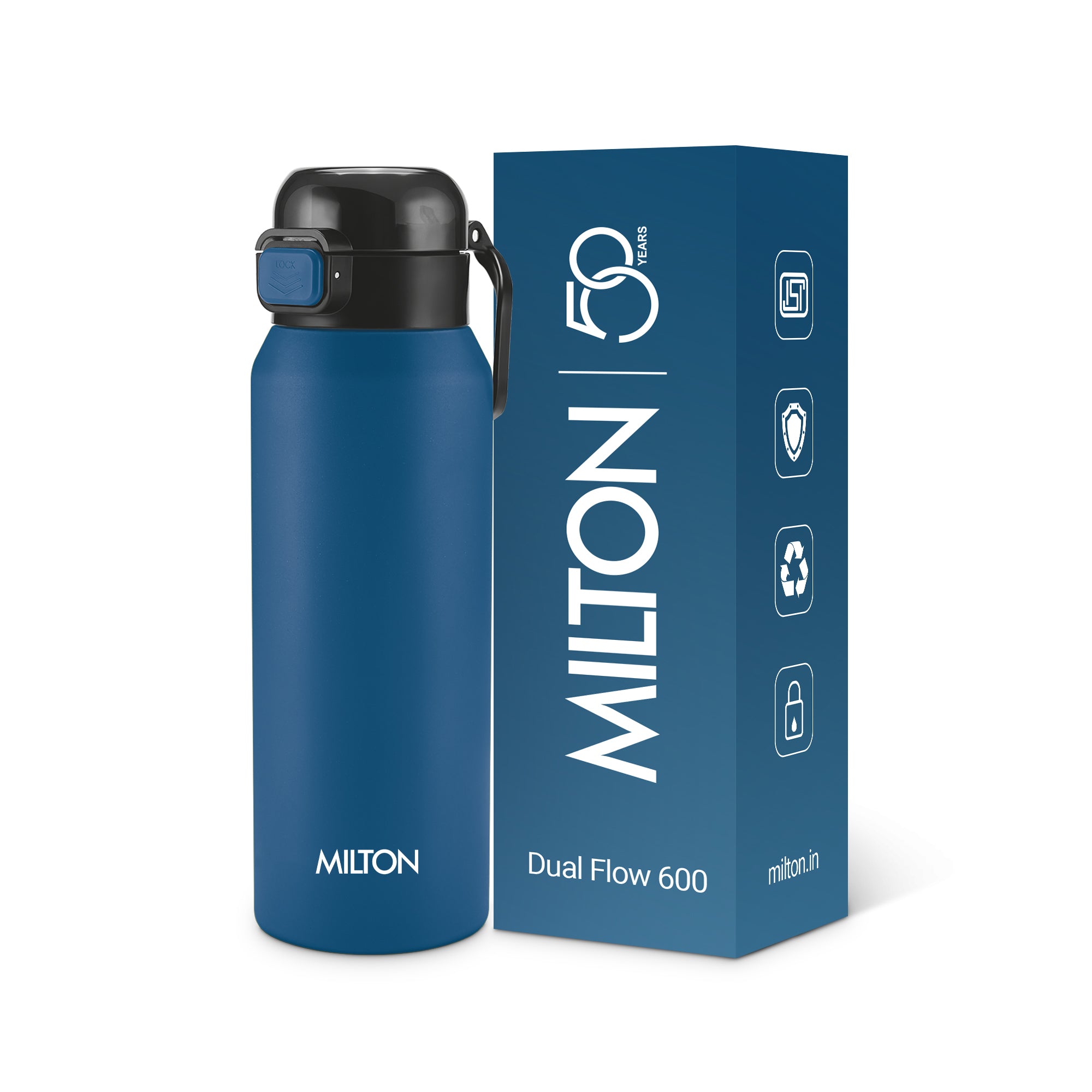 Dual Flow Thermosteel Water Bottle (Milton)
