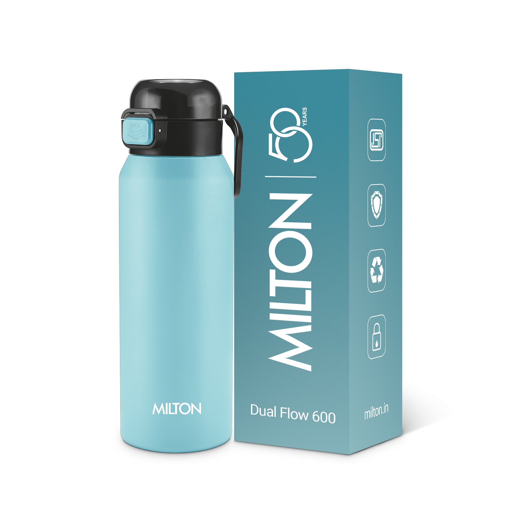 Dual Flow Thermosteel Water Bottle (Milton)
