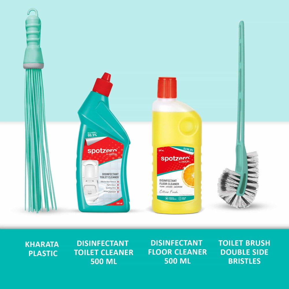 Buy Spotzero Bathroom (BrushDble, Clnr, Kharata, Plnger) Online at