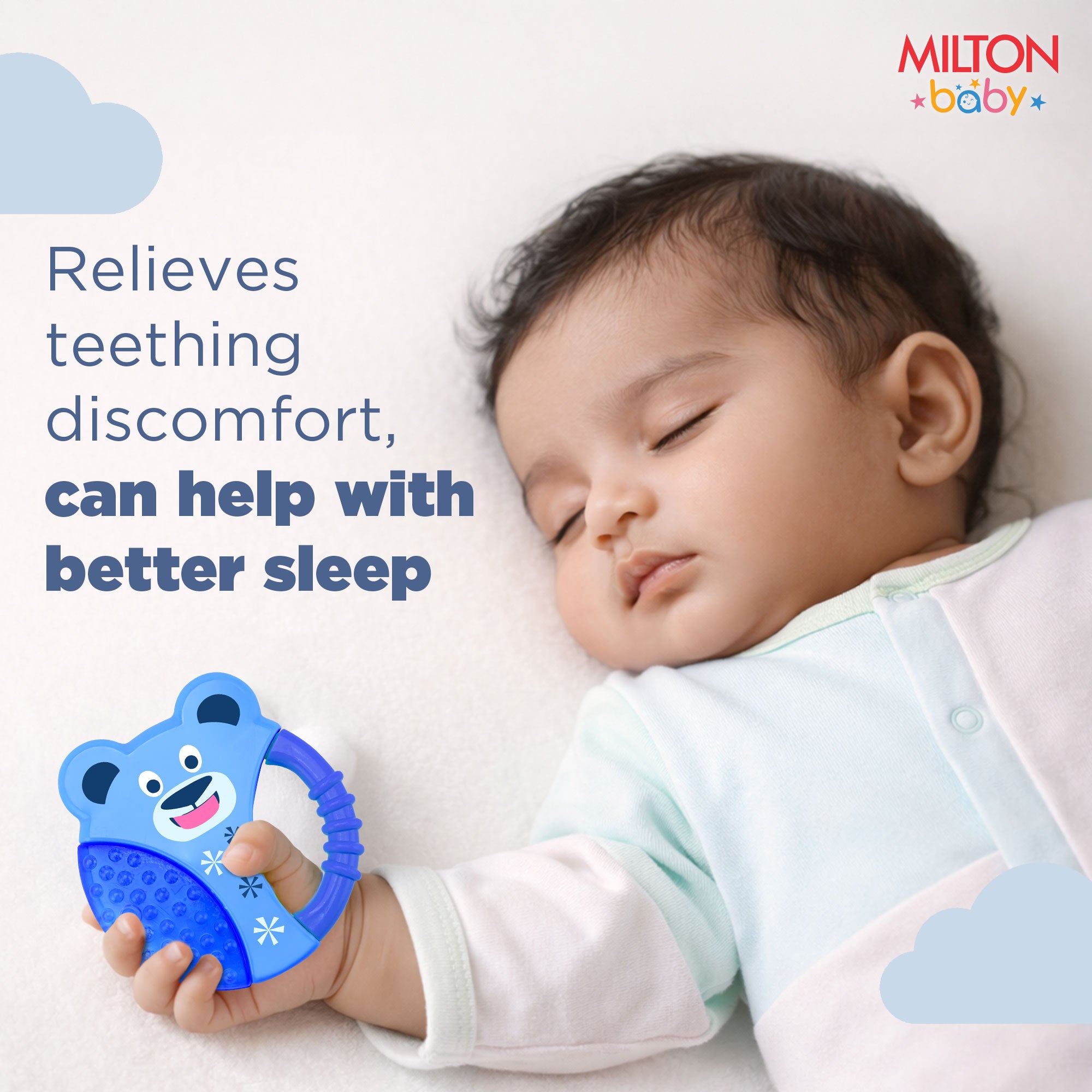 Bear & Frog Water Filled Teether For Baby (Milton)