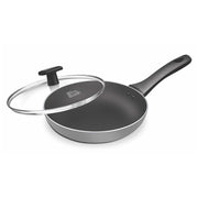 Milton ProCook Fry Pan With Lid-Blackpearl-Induction