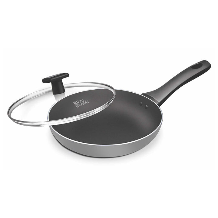 Milton ProCook Fry Pan With Lid-Blackpearl-Induction